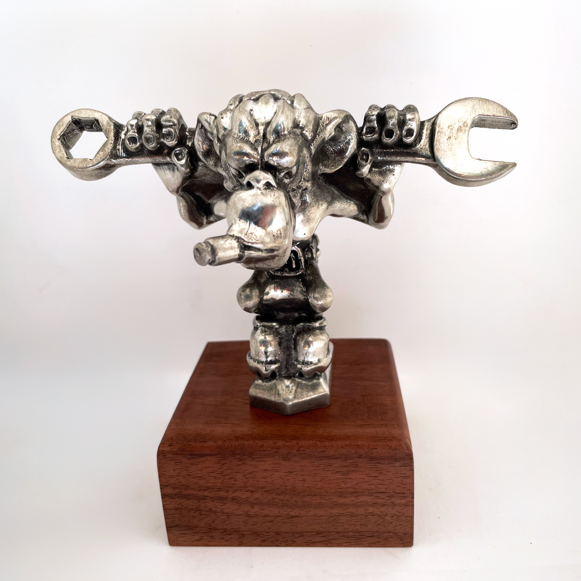 Grease Monkey Mechanic Hood Ornament