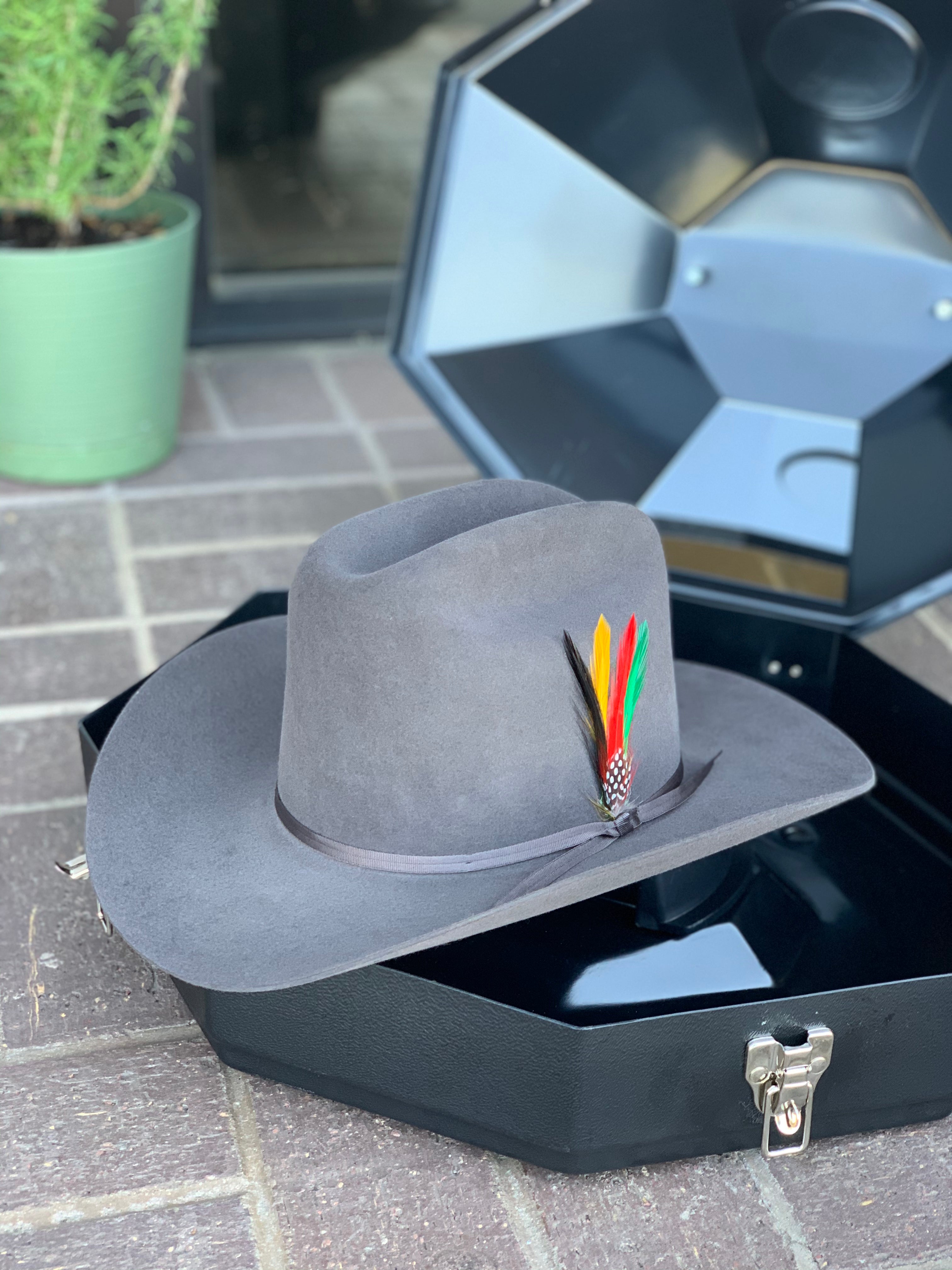S.T 6x Rancher Bullet Cowboy Felt Hat Sinaloa (Copa Alta Falda/Brim 3.5")