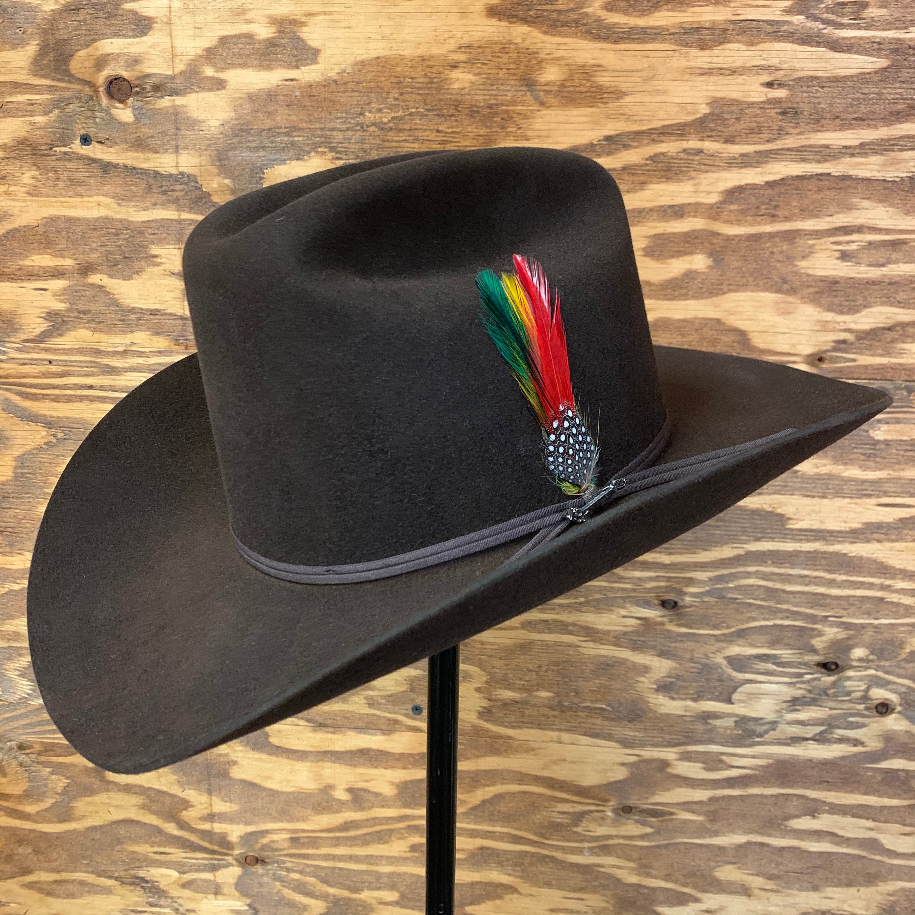 S.T 6x Rancher Chocolate Cowboy Felt Hat Sinaloa (Copa Alta Falda/Brim 3.5")