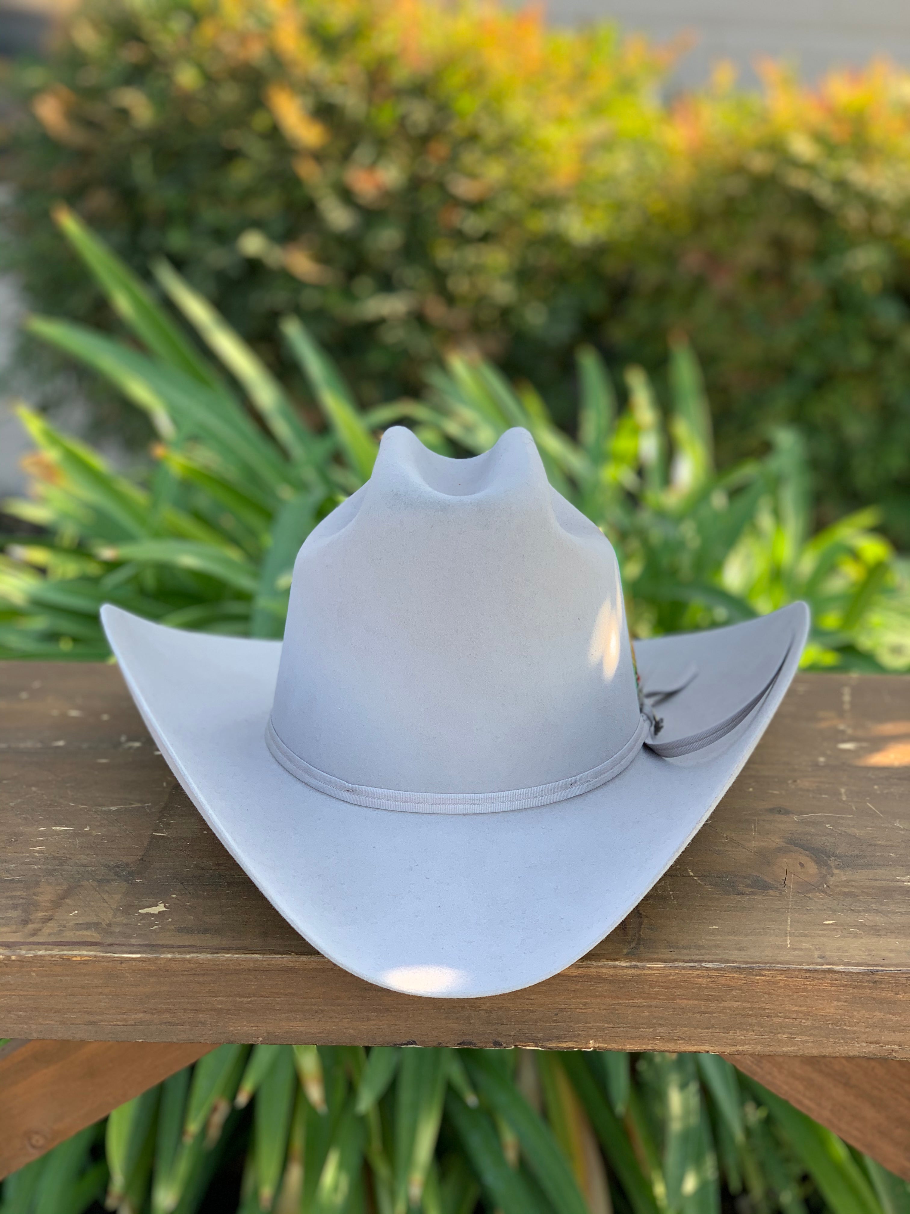 S.T 6x Rancher Mist Grey Cowboy Felt Hat (Copa Alta Falda/Brim 4")