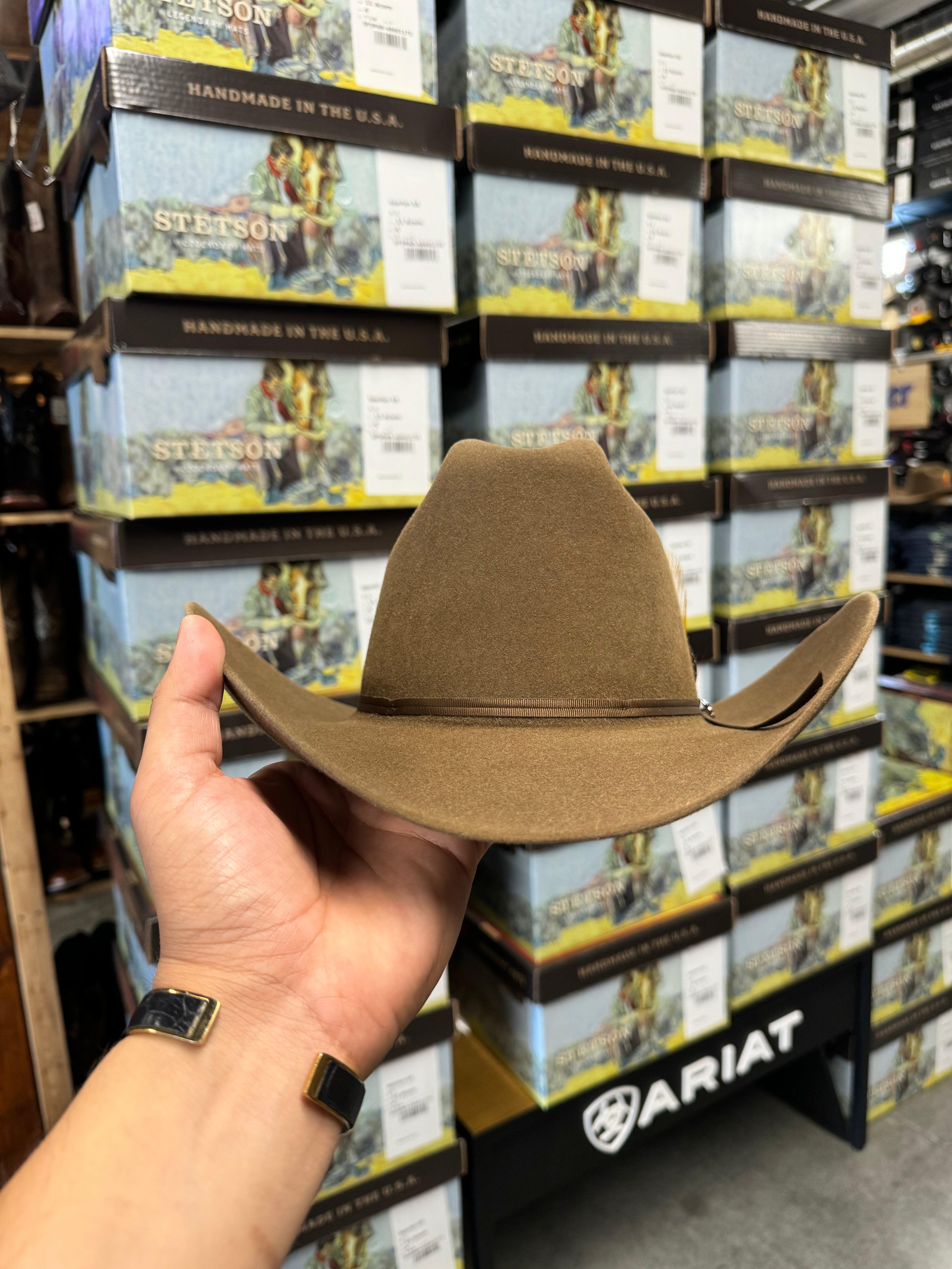 S.T 6x Spartan Acorn Cowboy Felt Hat Sinaloa (Copa Chica Falda/Brim 4")