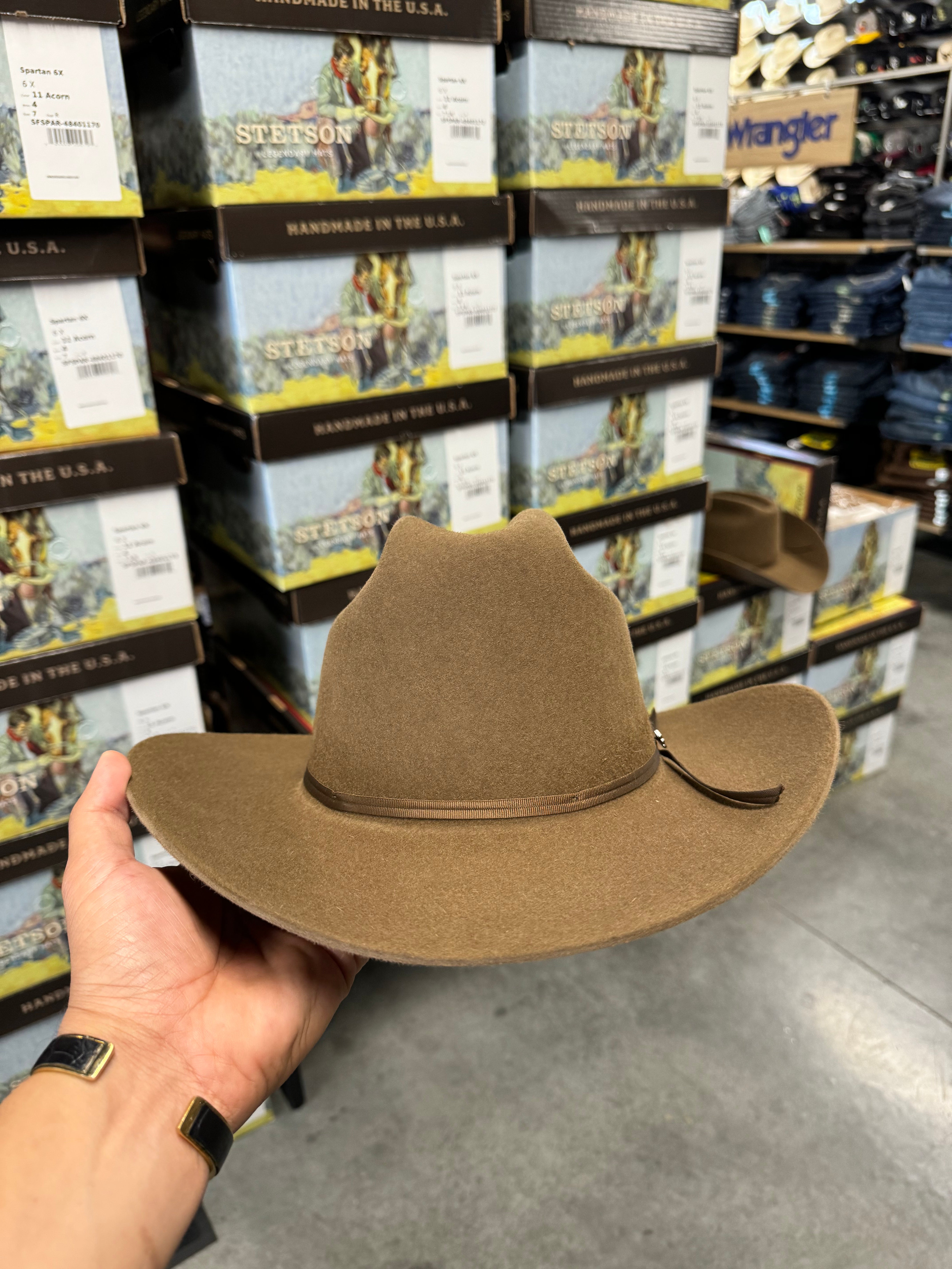 S.T 6x Spartan Acorn Cowboy Felt Hat Sinaloa (Copa Chica Falda/Brim 3.5")