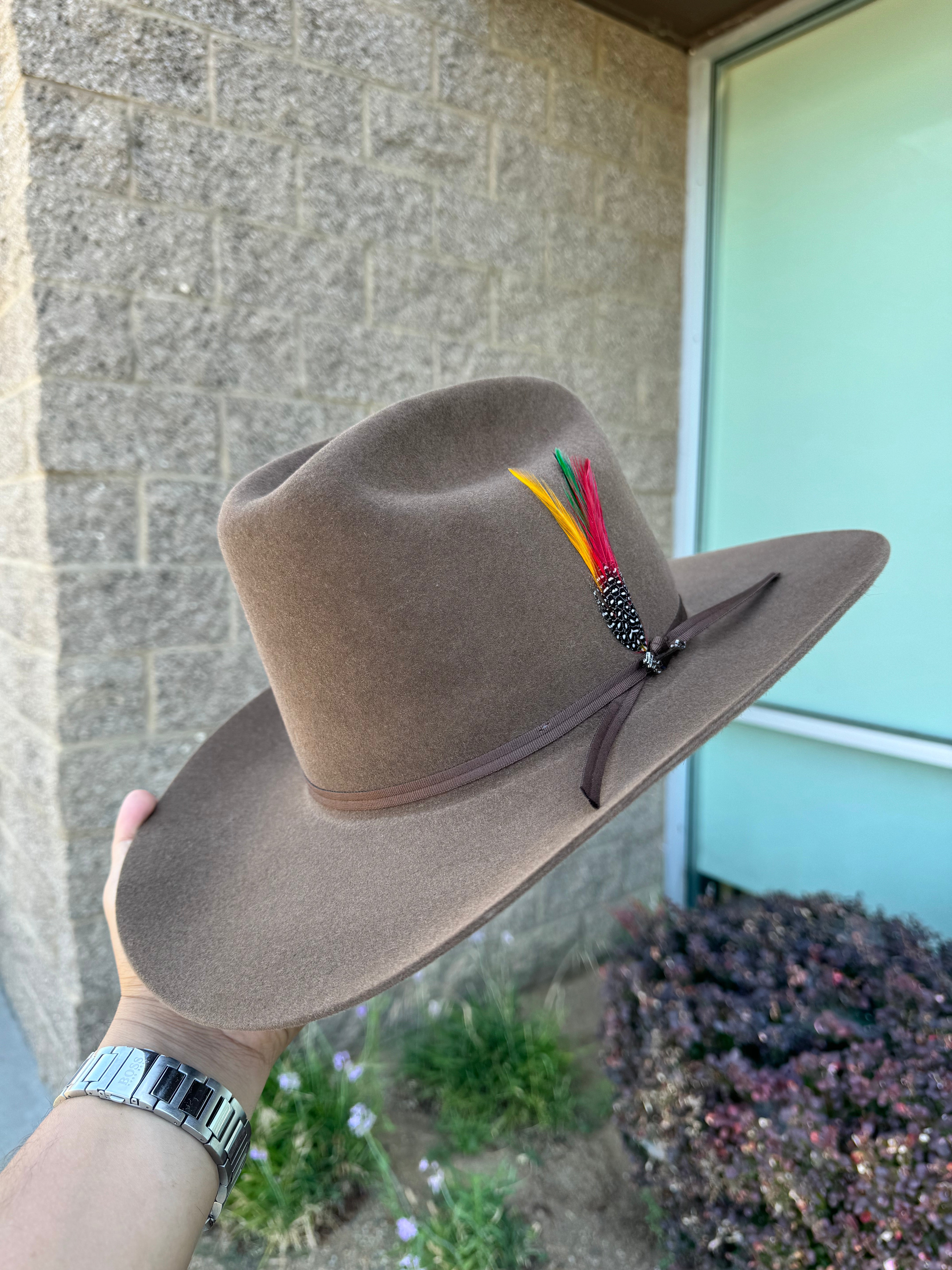 S.T 6x Rancher Acorn Cowboy Felt Hat (Copa Alta Falda/Brim 3.5")