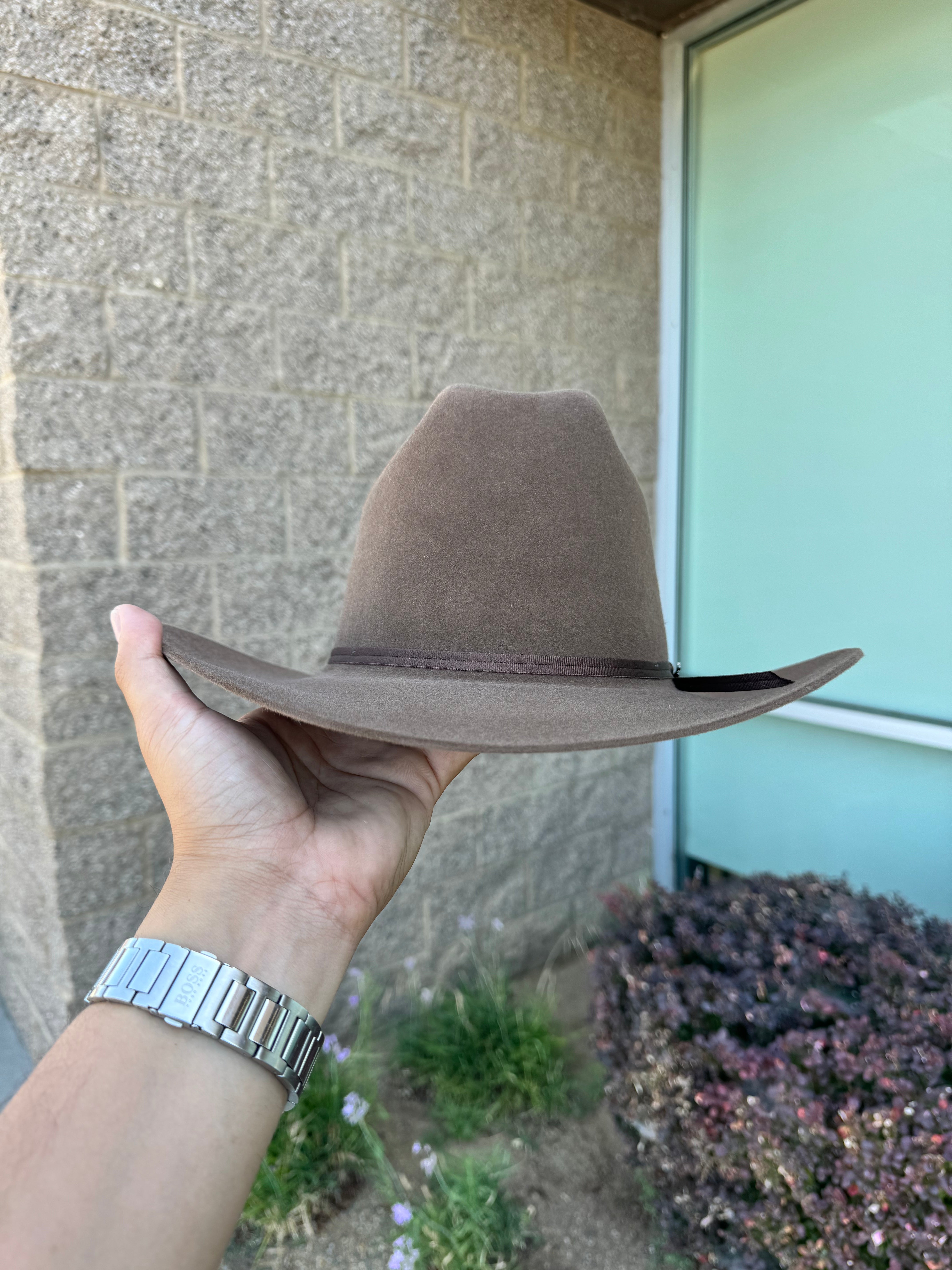 S.T 6x Rancher Acorn Cowboy Felt Hat (Copa Alta Falda/Brim 3.5")