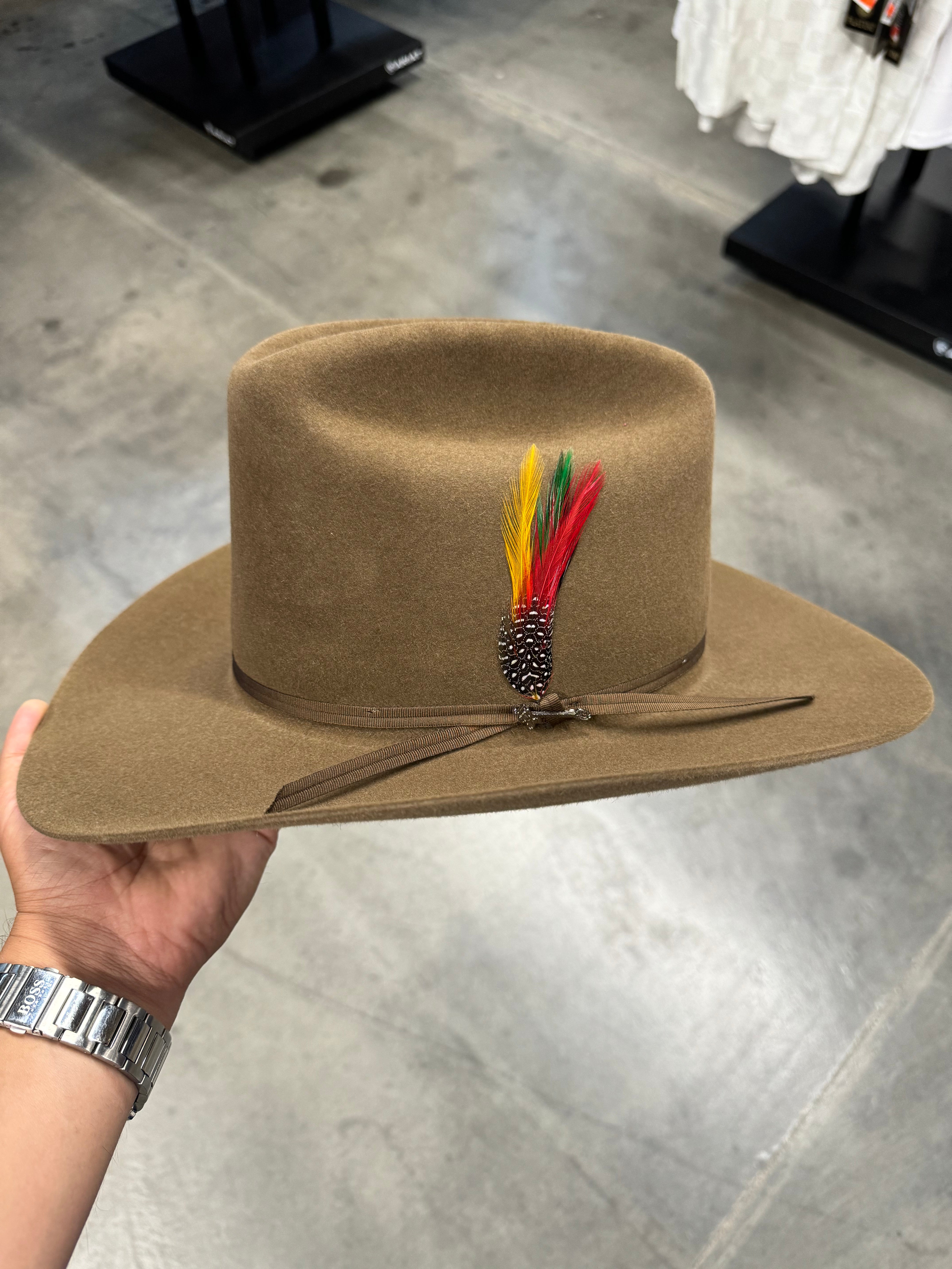 S.T 6x Rancher Acorn Cowboy Felt Hat (Copa Alta Falda/Brim 3.5")