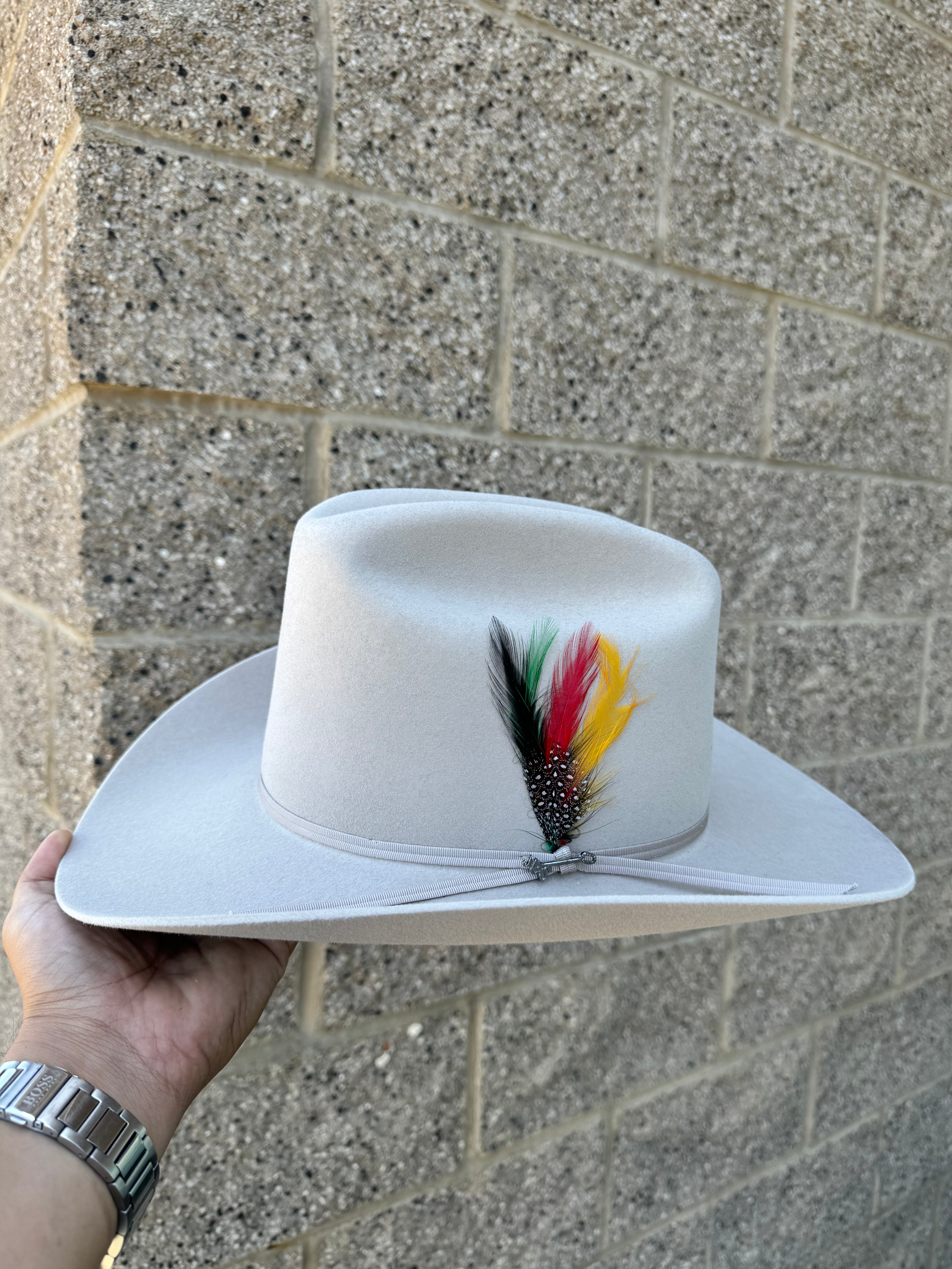 S.T 6x Rancher Silverbelly Cowboy Felt Hat Sinaloa (Copa Alta Falda/Brim 3.5")
