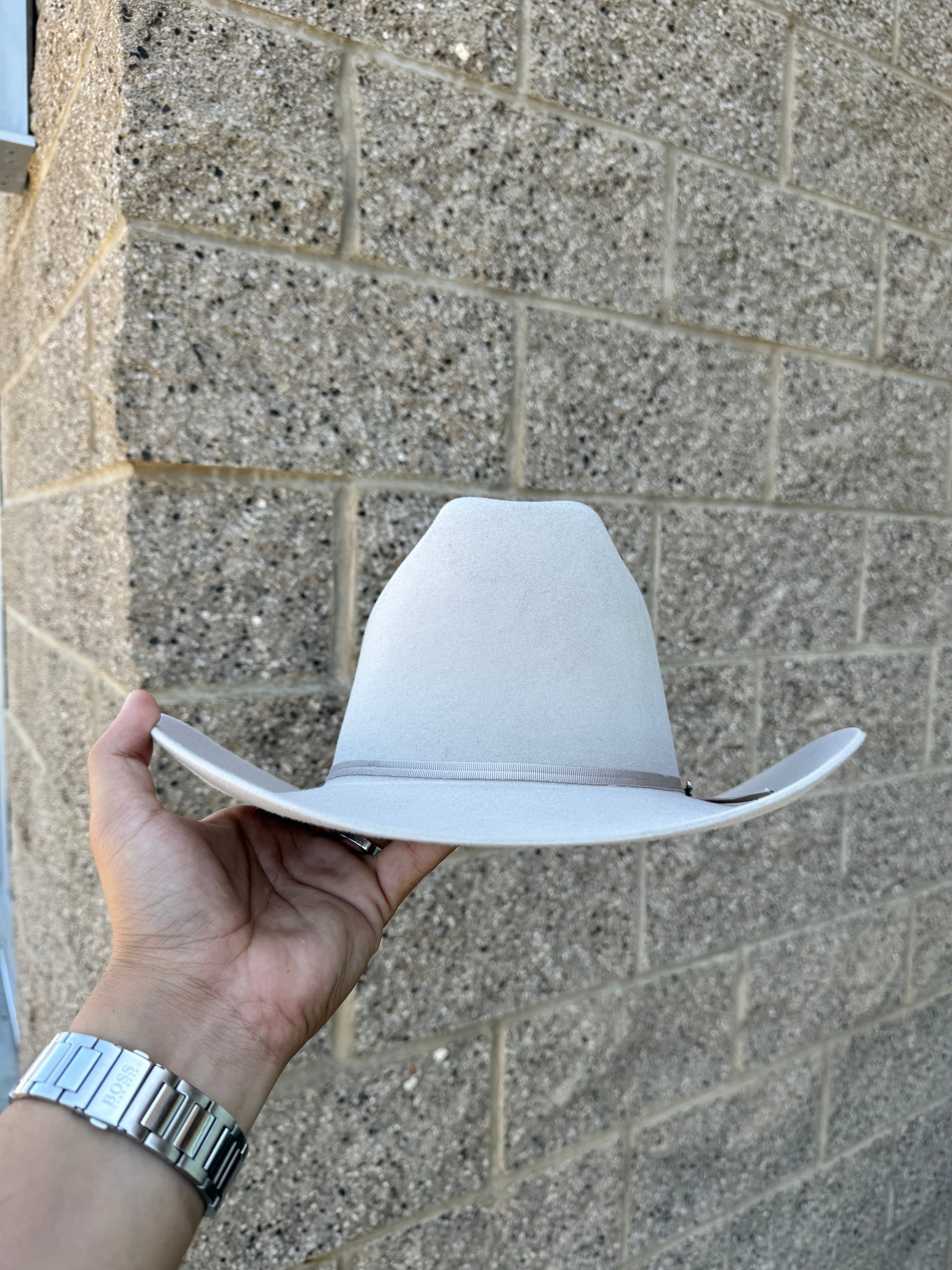 S.T 6x Rancher Silverbelly Cowboy Felt Hat Sinaloa (Copa Alta Falda/Brim 3.5")
