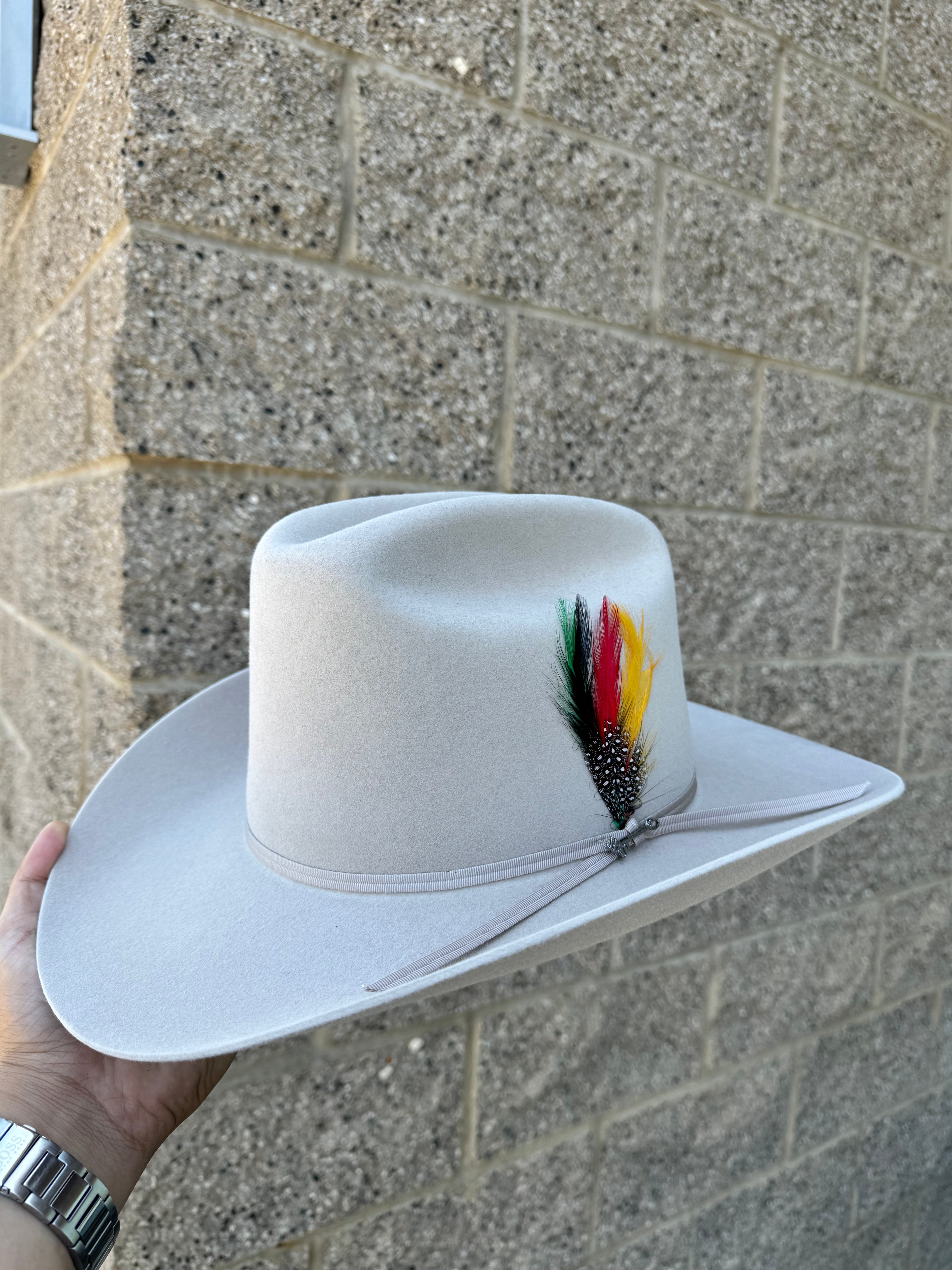 S.T 6x Rancher Silverbelly Cowboy Felt Hat Sinaloa (Copa Alta Falda/Brim 3.5")