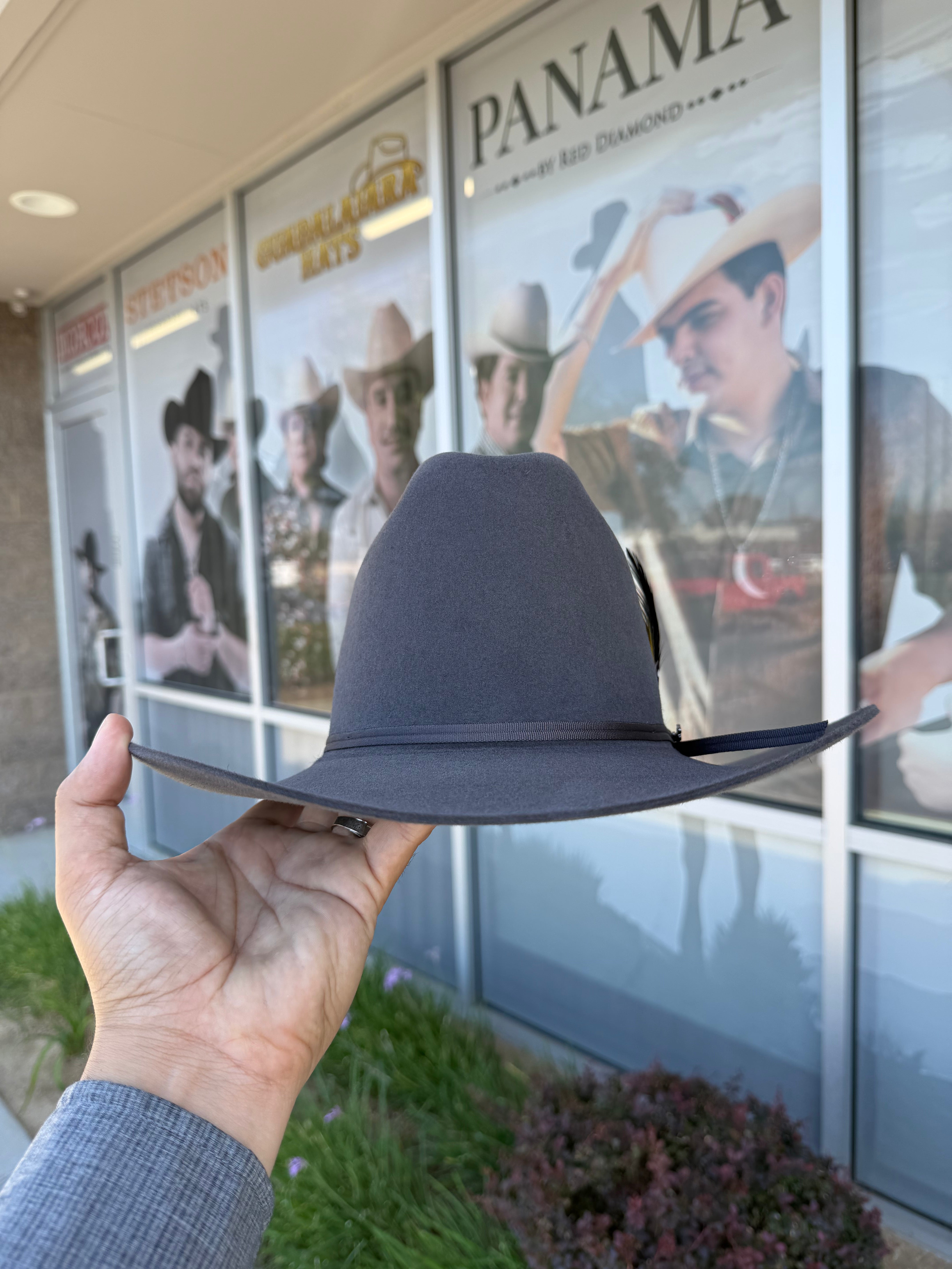 S.T 6x Rancher Bullet Cowboy Felt Hat Sinaloa (Copa Alta Falda/Brim 3.5")