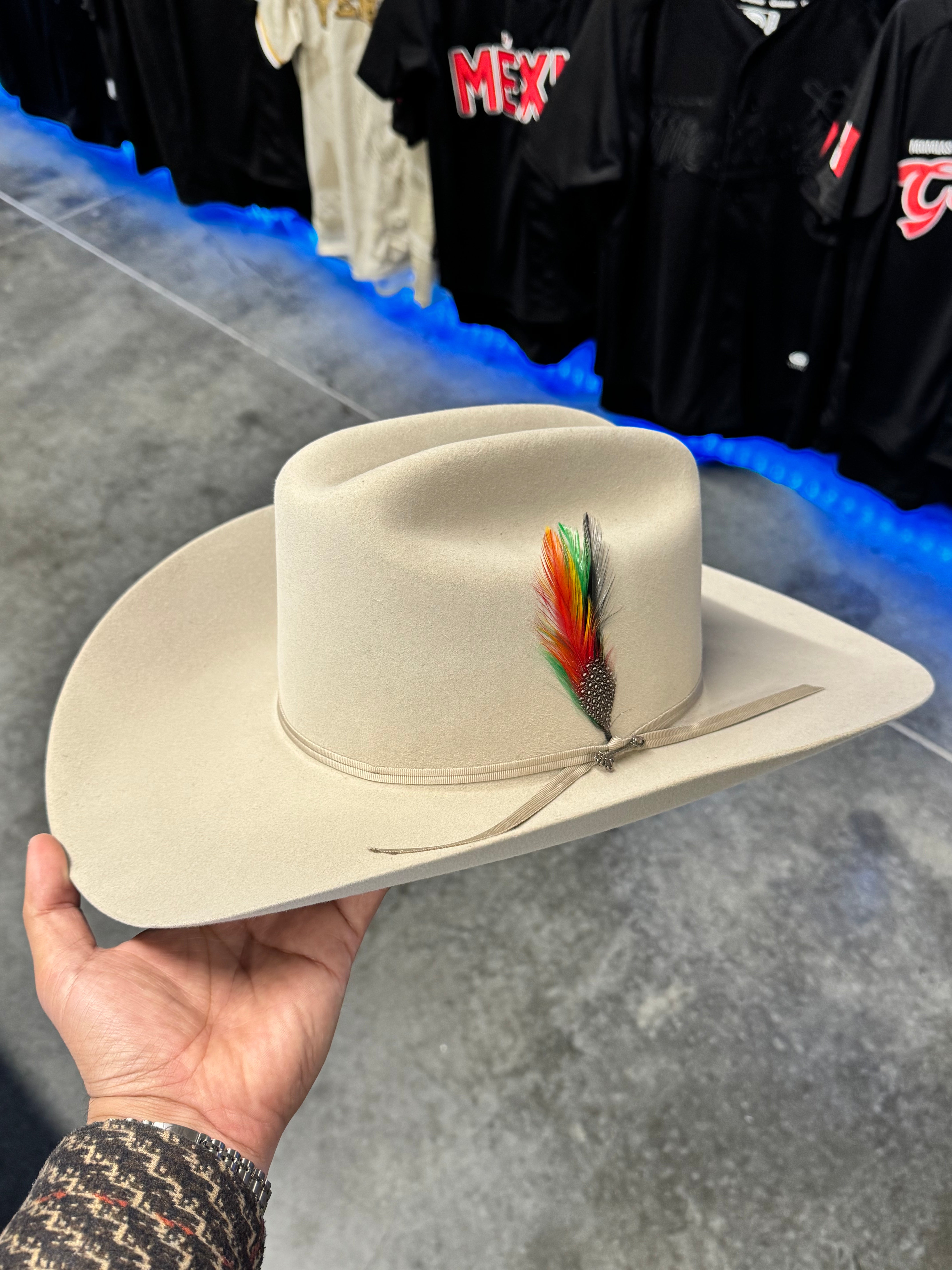 S.T 6x Spartan Silverbelly Cowboy Felt Hat Sinaloa (Copa Chica Falda/Brim 4")