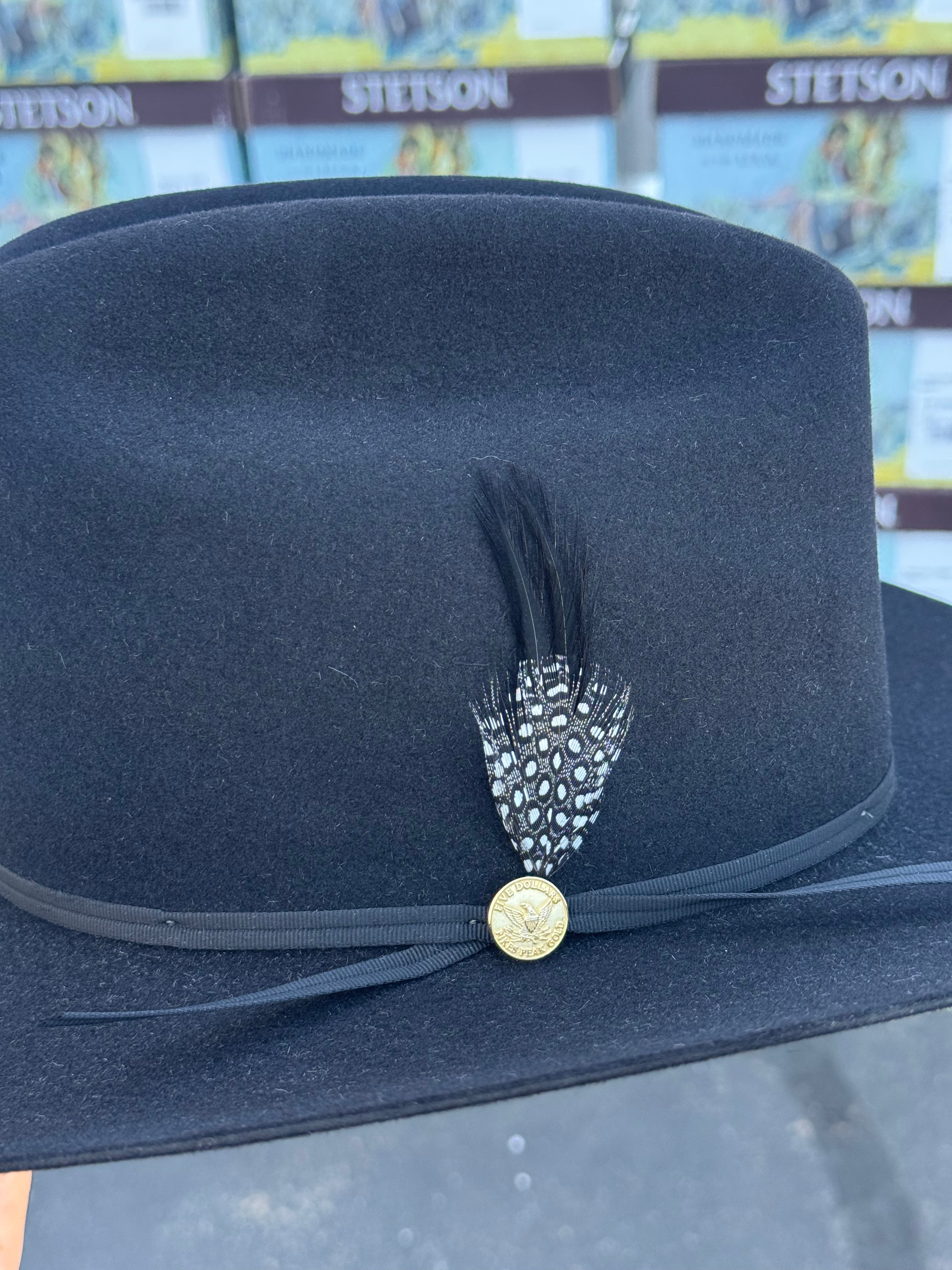 S.T 6x Rancher Black Cowboy Felt Hat Sinaloa (Copa Alta Falda/Brim 3.5") 160th EDITION