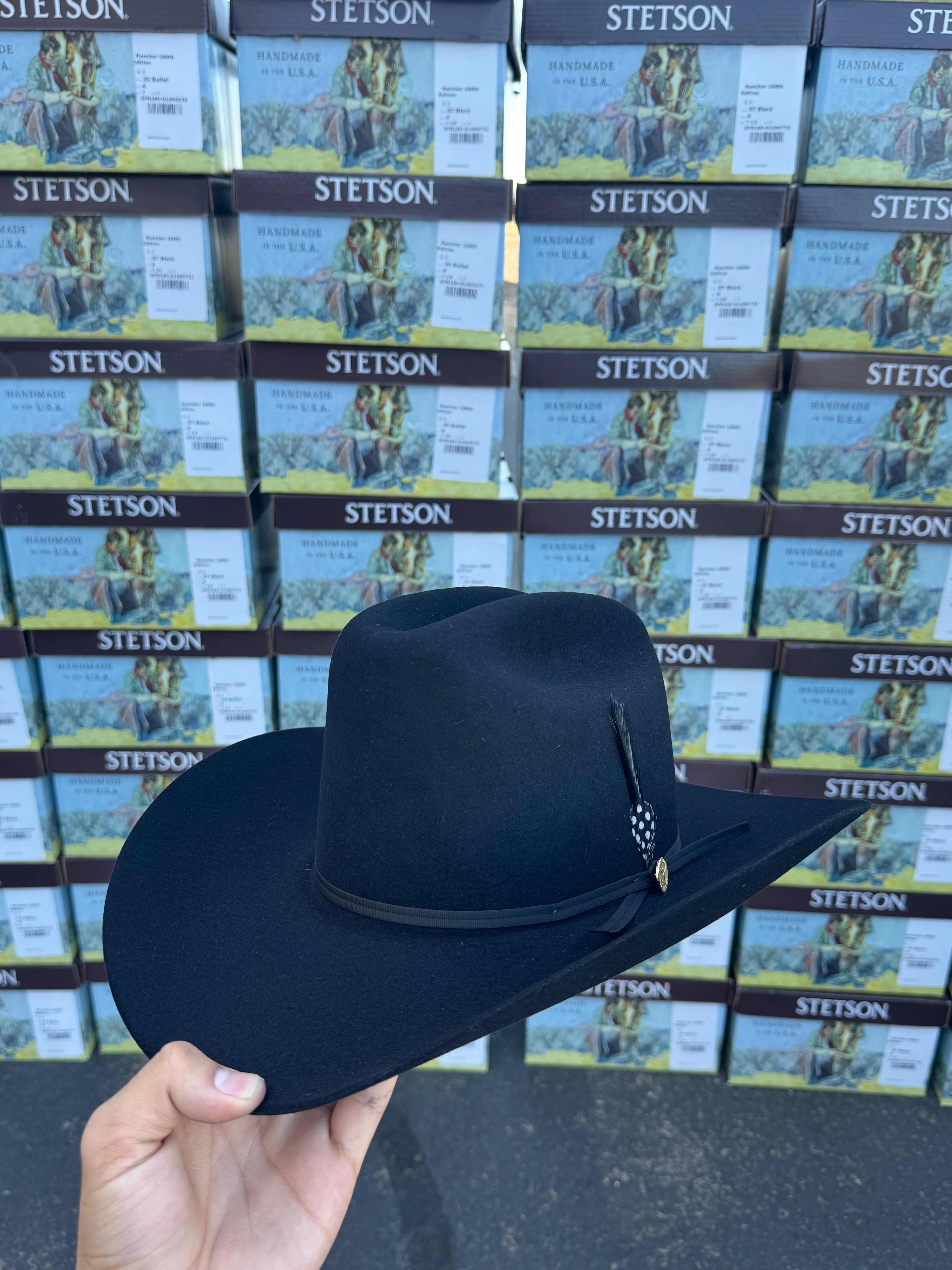 S.T 6x Rancher Black Cowboy Felt Hat Sinaloa (Copa Alta Falda/Brim 4") 160th EDITION
