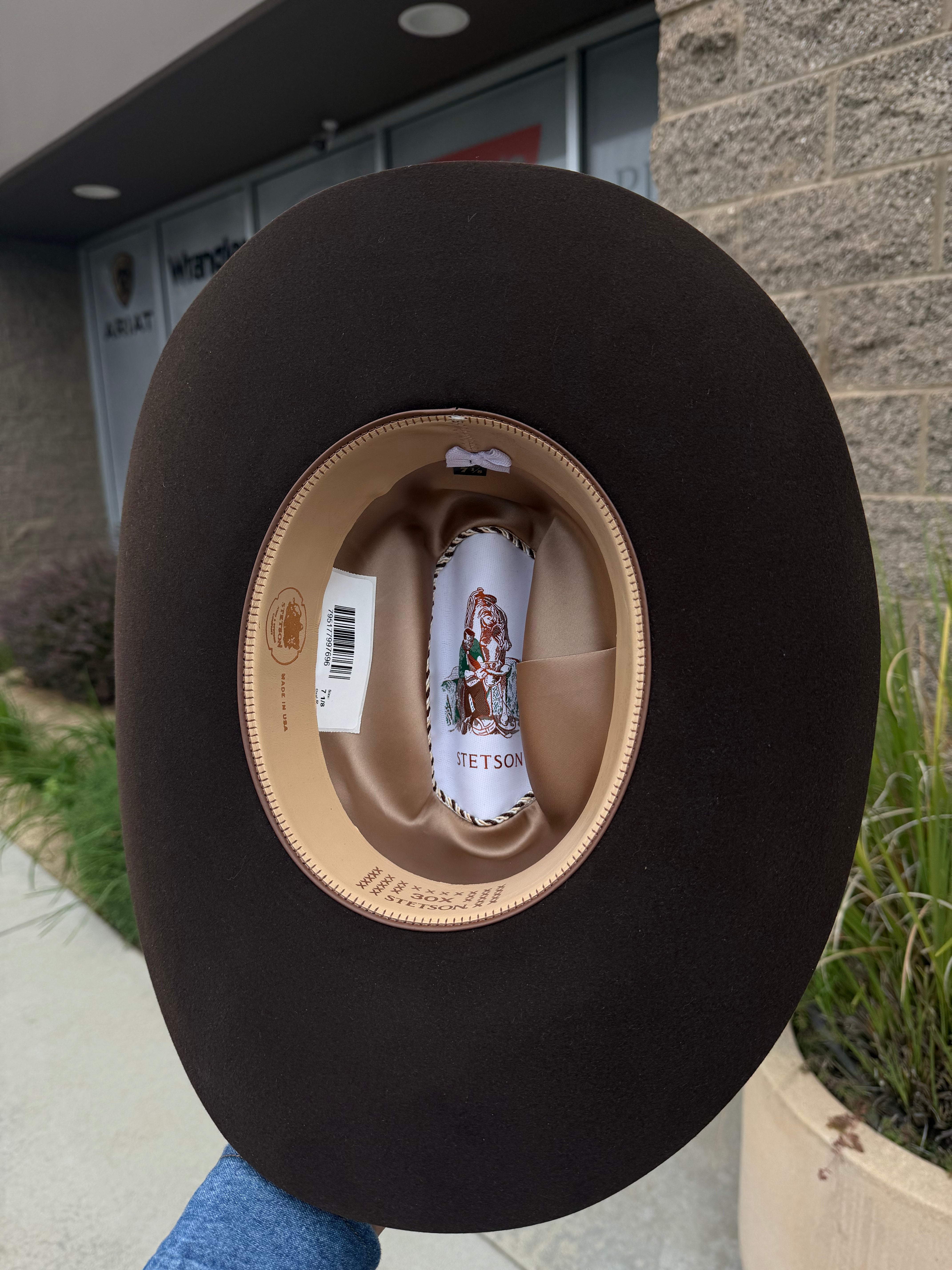 S.T El Patron Premier 30x Mocha Cowboy Felt Hat (Dark Brown)