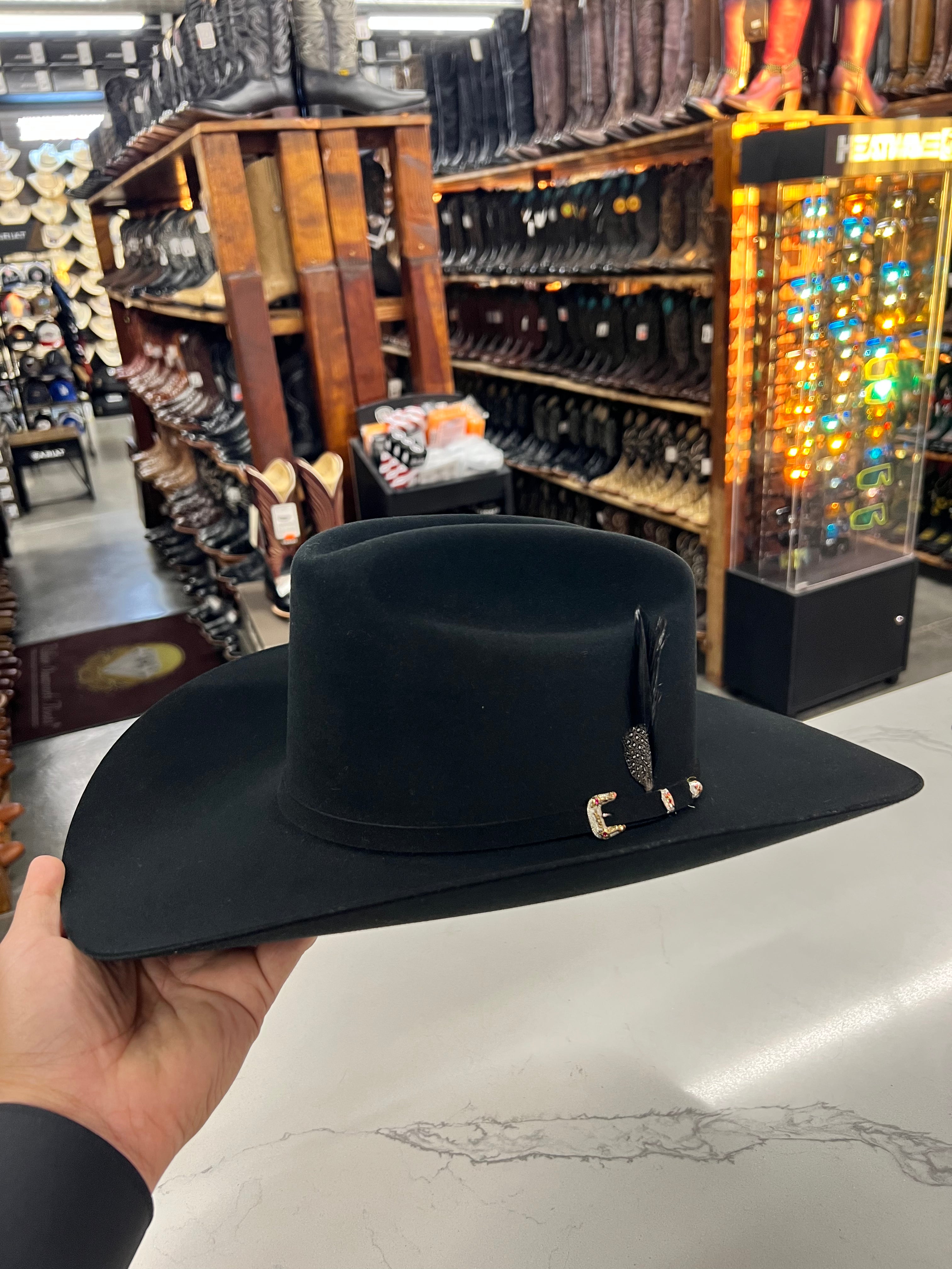 S.T El Patron Premier 30x Black Cowboy Felt Hat (Diamante Negro)