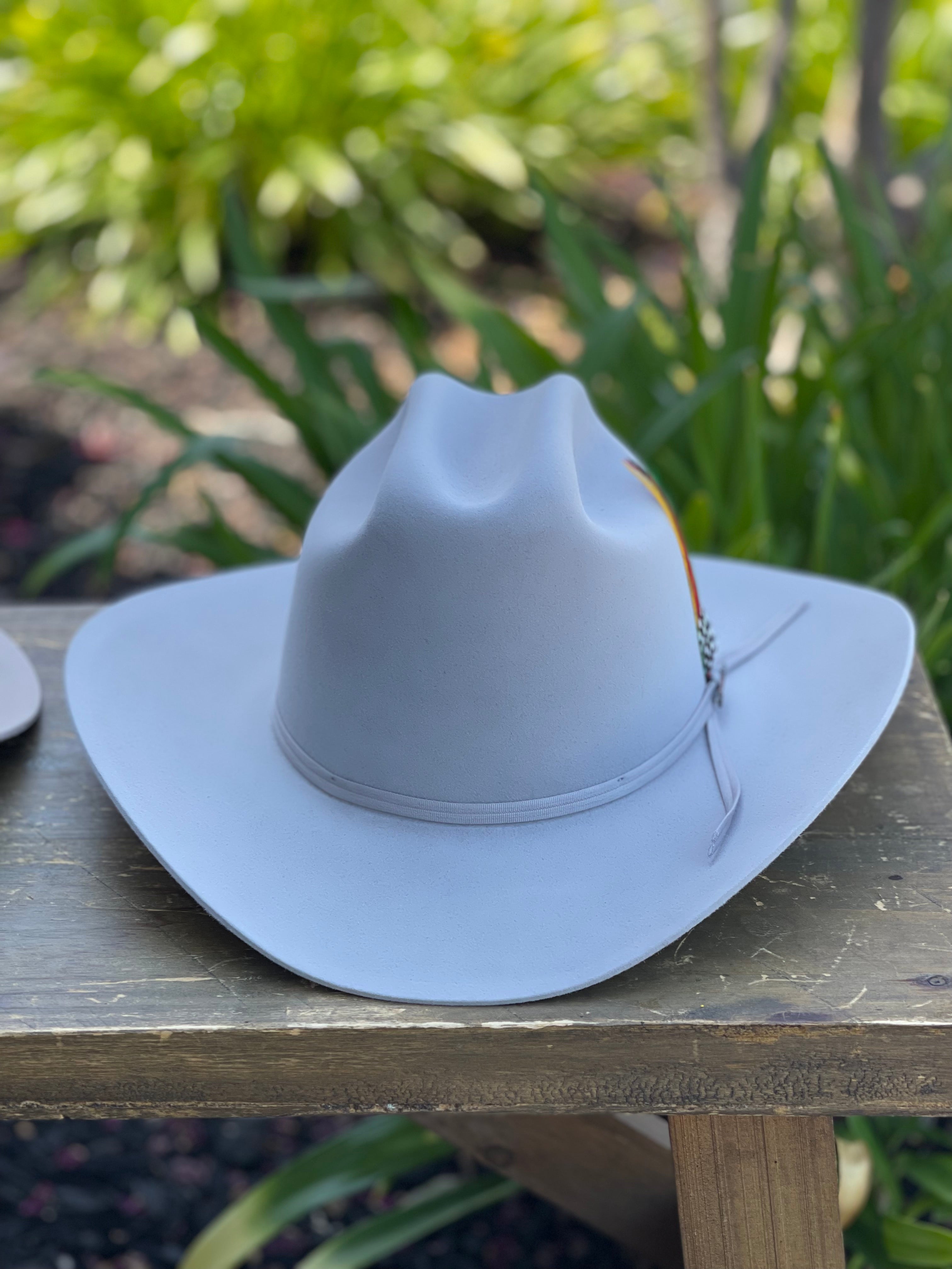 S.T 6x Spartan Mist Grey Cowboy Felt Hat Sinaloa (Copa Chica Falda/Brim 3.5")