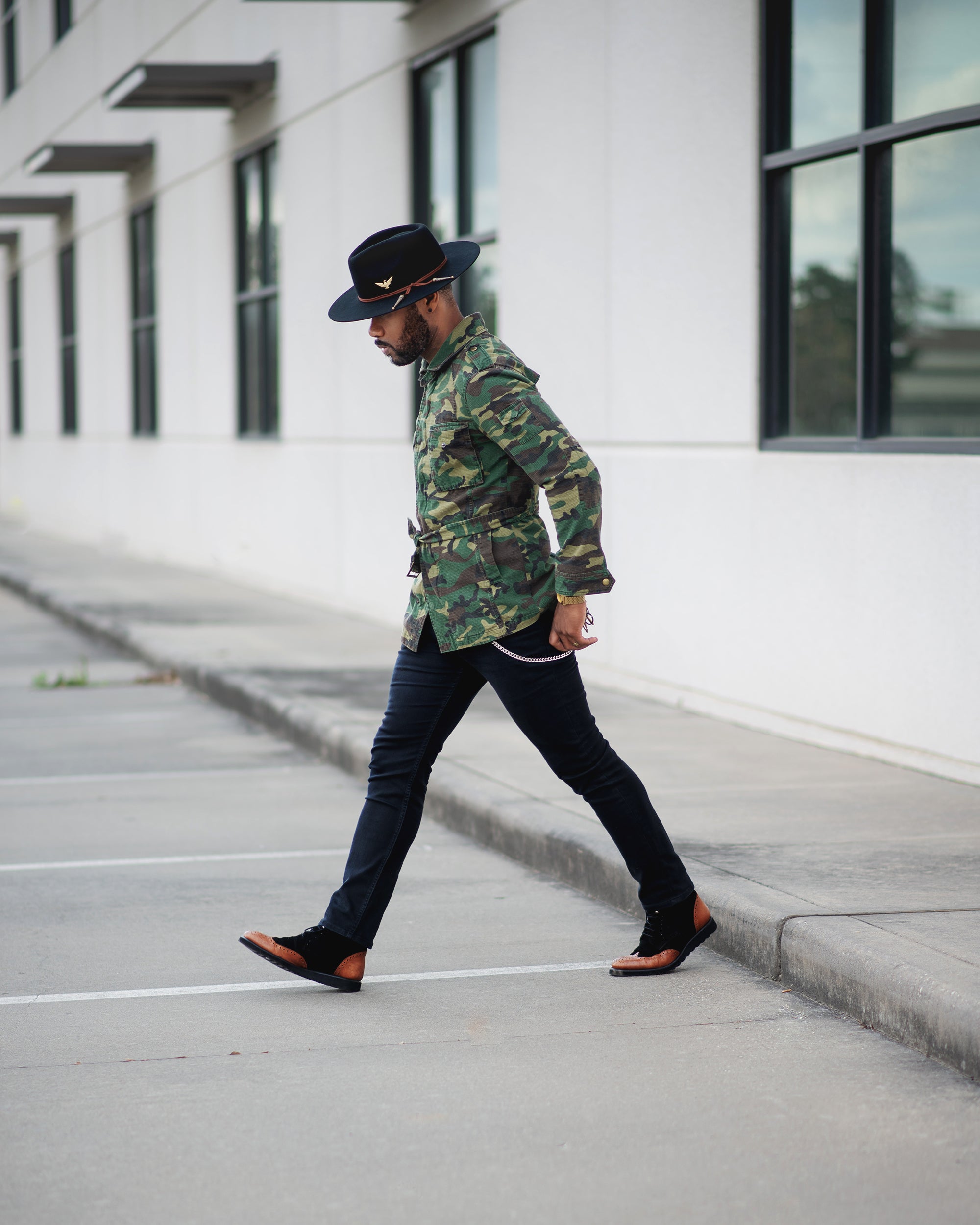 Lone Star Fedora Hat - Black