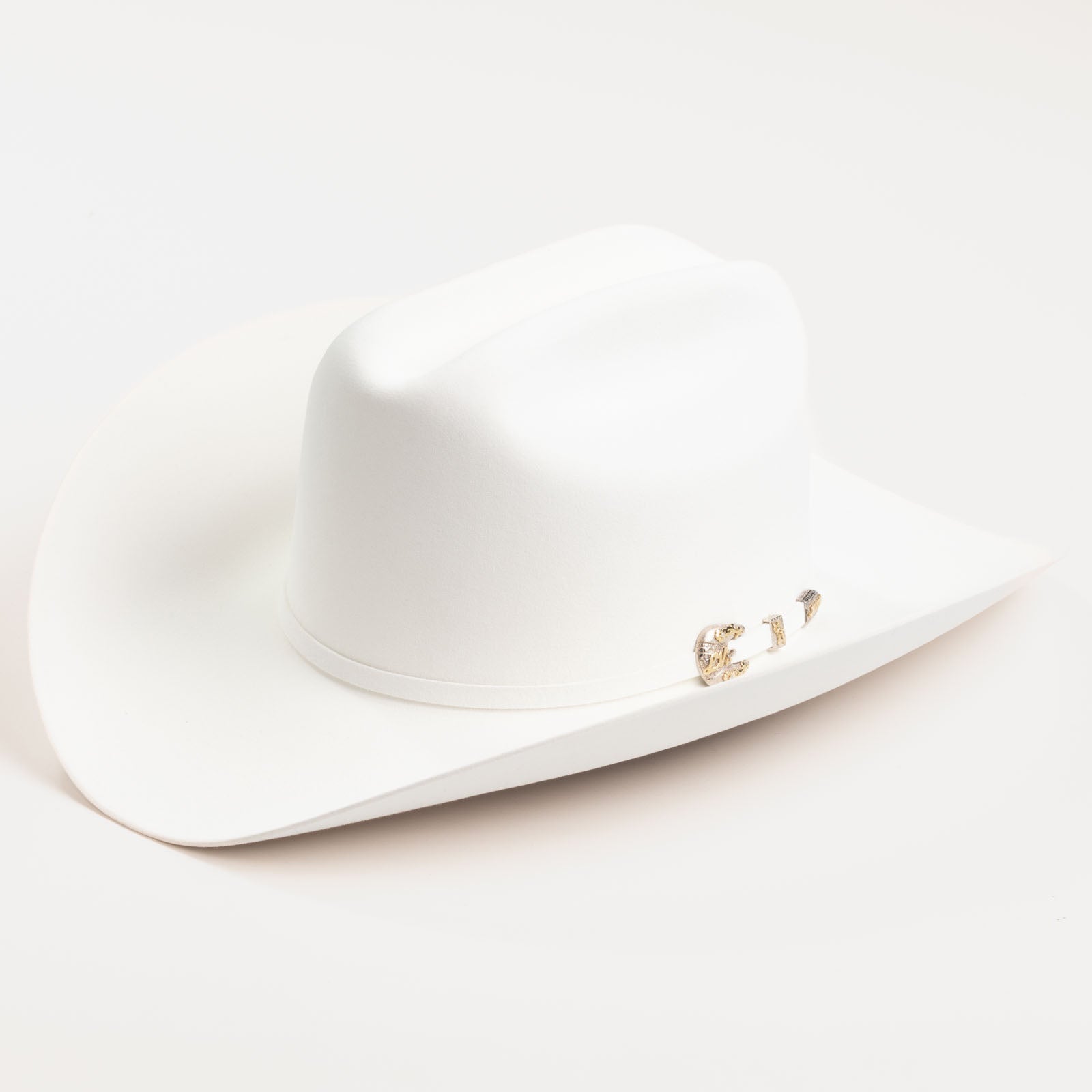 Imperial in White | Larry Mahan Fur Felt Western