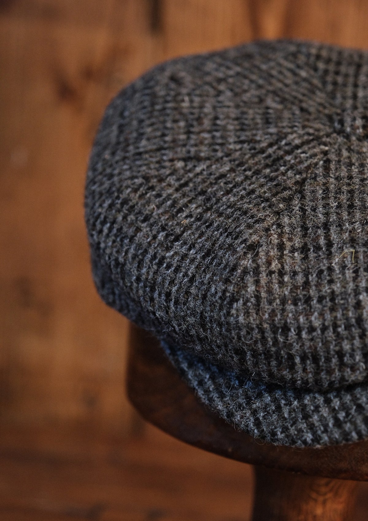 Ridgmount Baker Boy (Narrow Width) Grey Harris Tweed