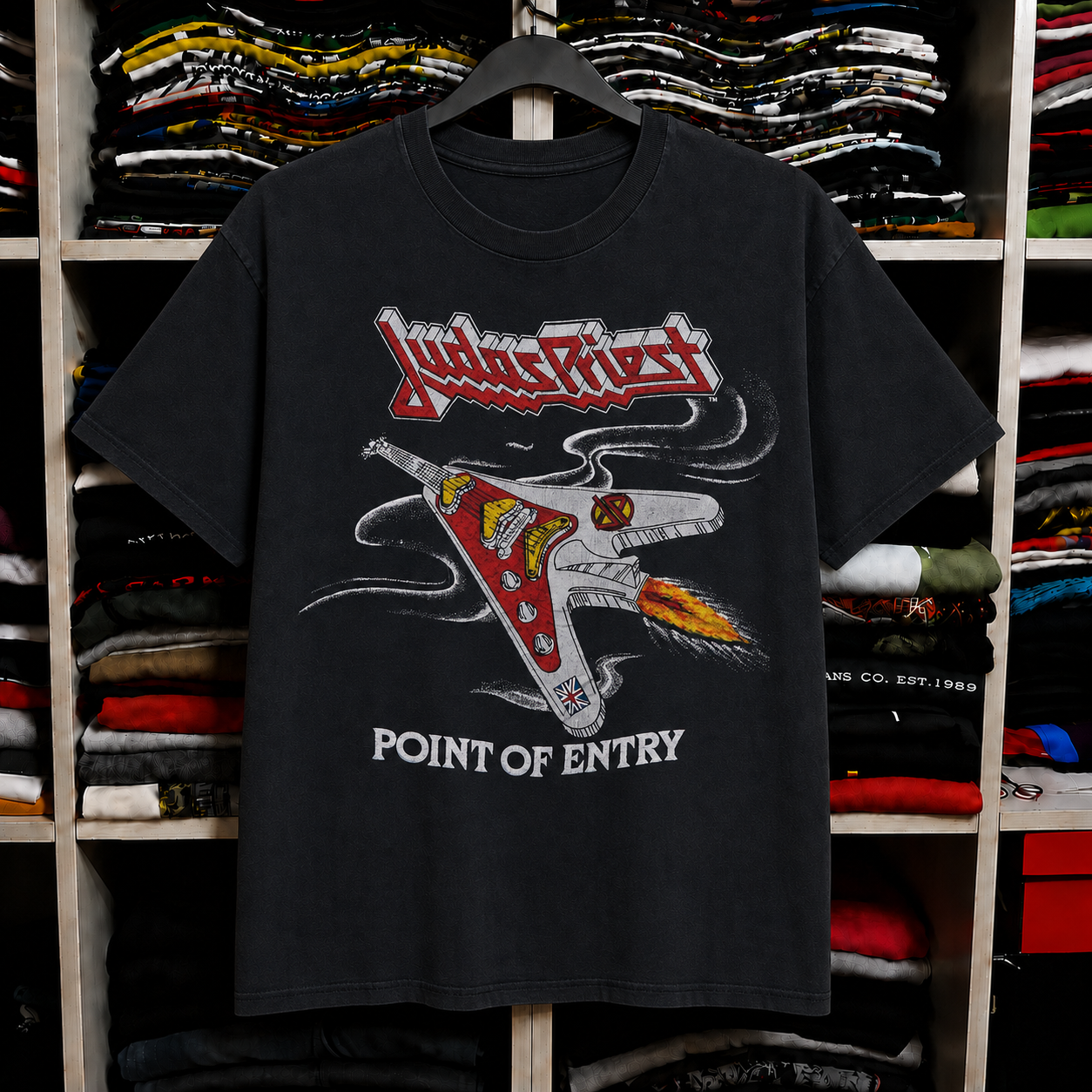 Vintage Judas Priest Fuel For Life Concert T Shirt 1986 Black