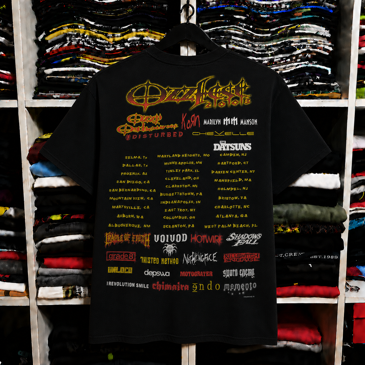 ☠️Ozzfest 1996-2008 Tour band t-shirt Collection🎸