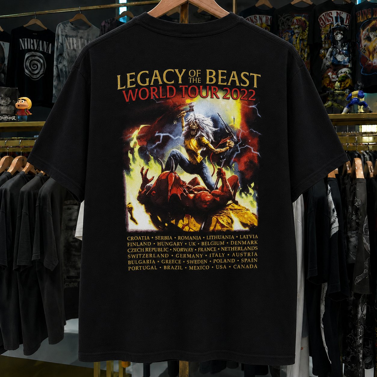 Rare Hard To Find Vintage Iron Maiden T-Shirt