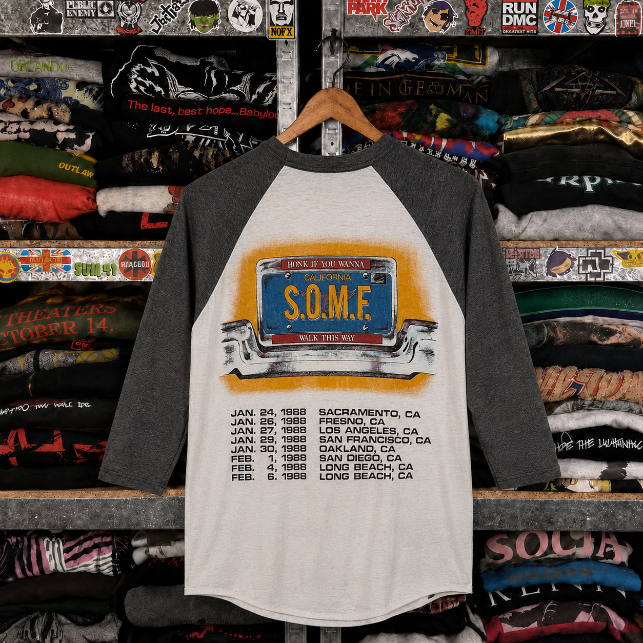 Rare Vintage Aerosmith Raglan Shirt – Hard to Find, Nearly Sold Out