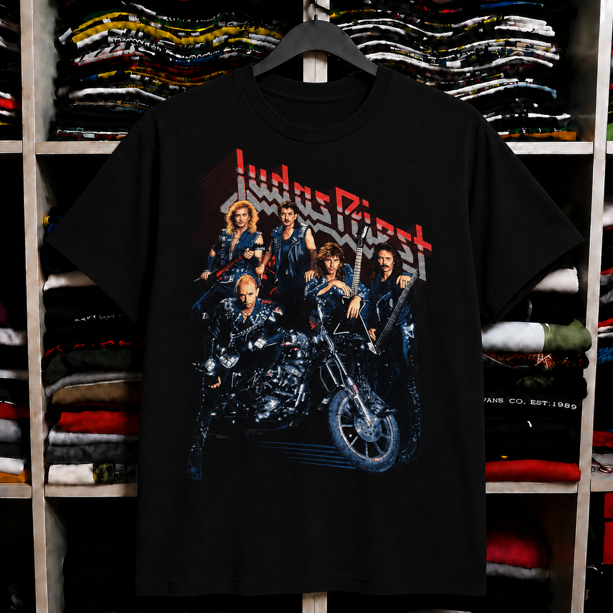 Vintage Judas Priest Fuel For Life Concert T Shirt 1986 Black