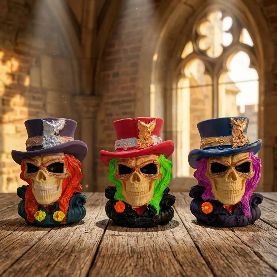 Gothic Skull ornament - Steampunk Style