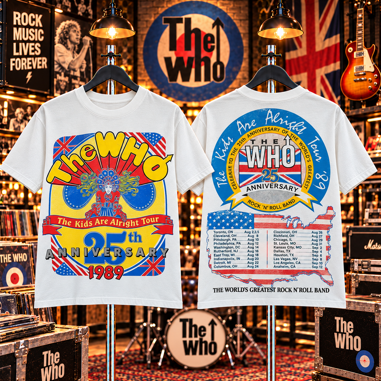 Vintage The Who Concert T Shirt