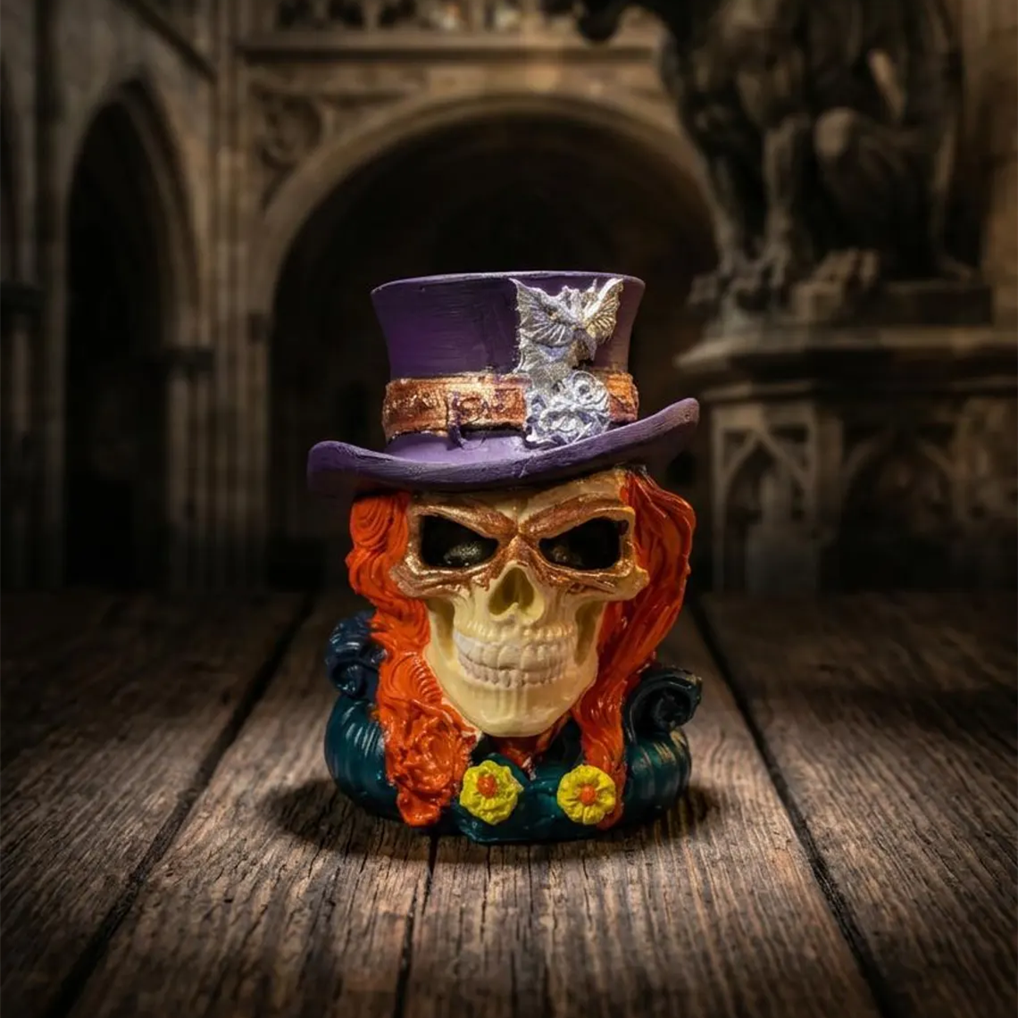 Gothic Skull ornament - Steampunk Style
