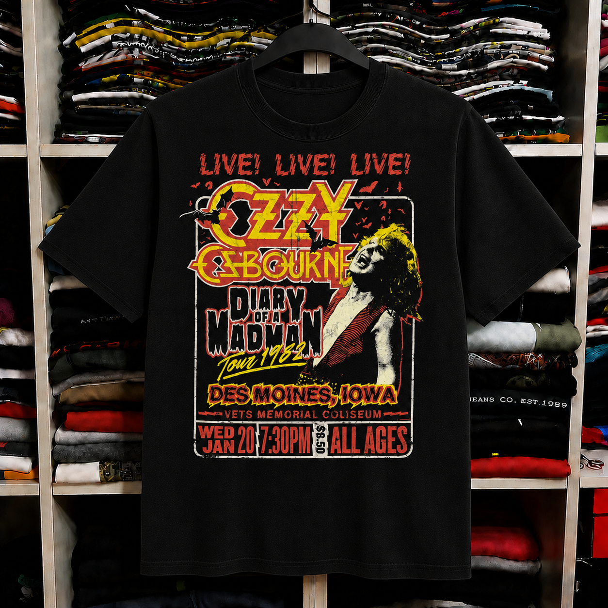 Ozzy ☠︎ Diary of a Mad Man ☠ Tee Collection