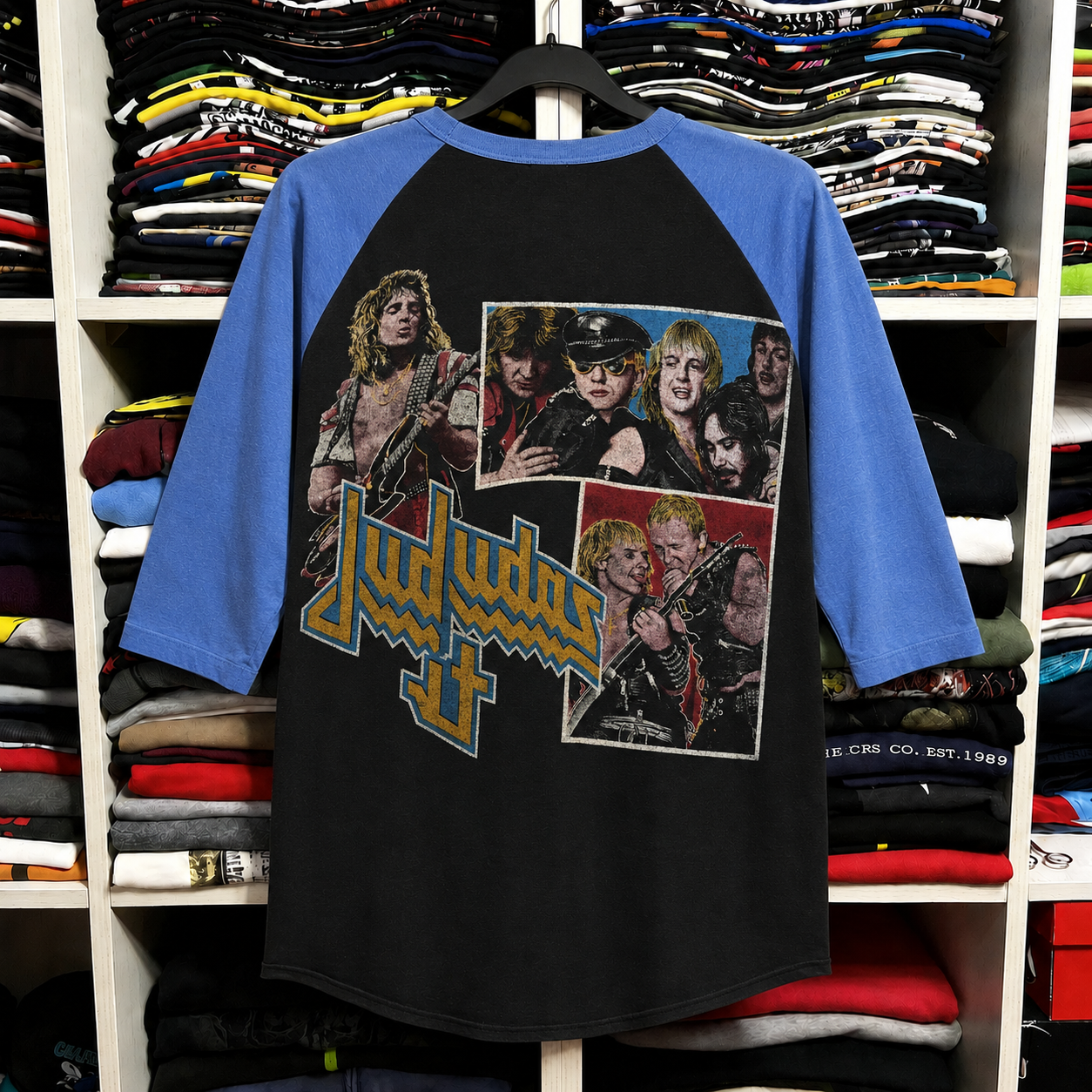 Rare Hard To Find Vintage Judas Priest Raglan T-Shirt, Nearly Sold Out Collectors Piece