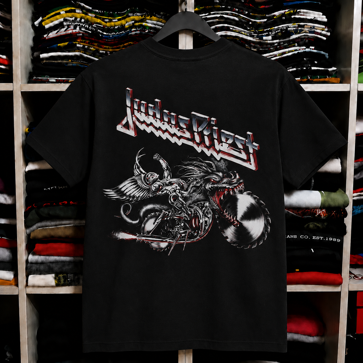 Vintage Judas Priest Fuel For Life Concert T Shirt 1986 Black