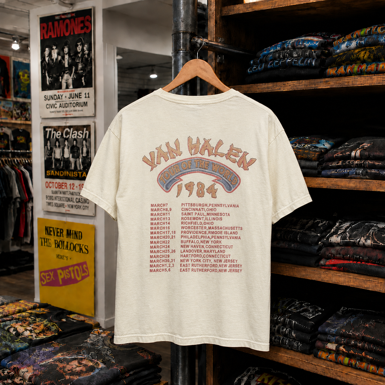 Rare Hard To Find Vintage Van Halen T-Shirt