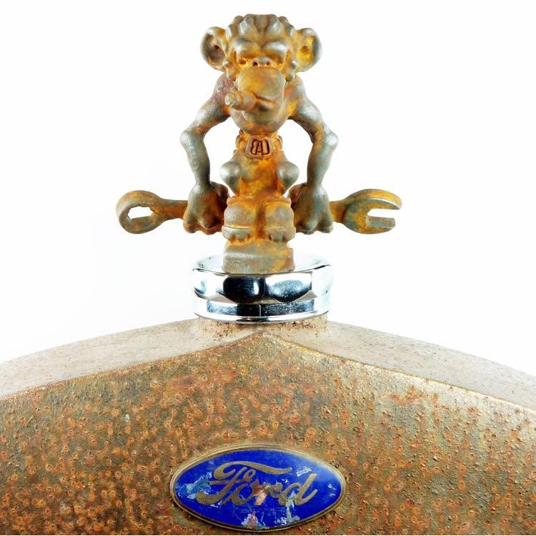 Grease Monkey Knuckle Dragger Hood Ornament