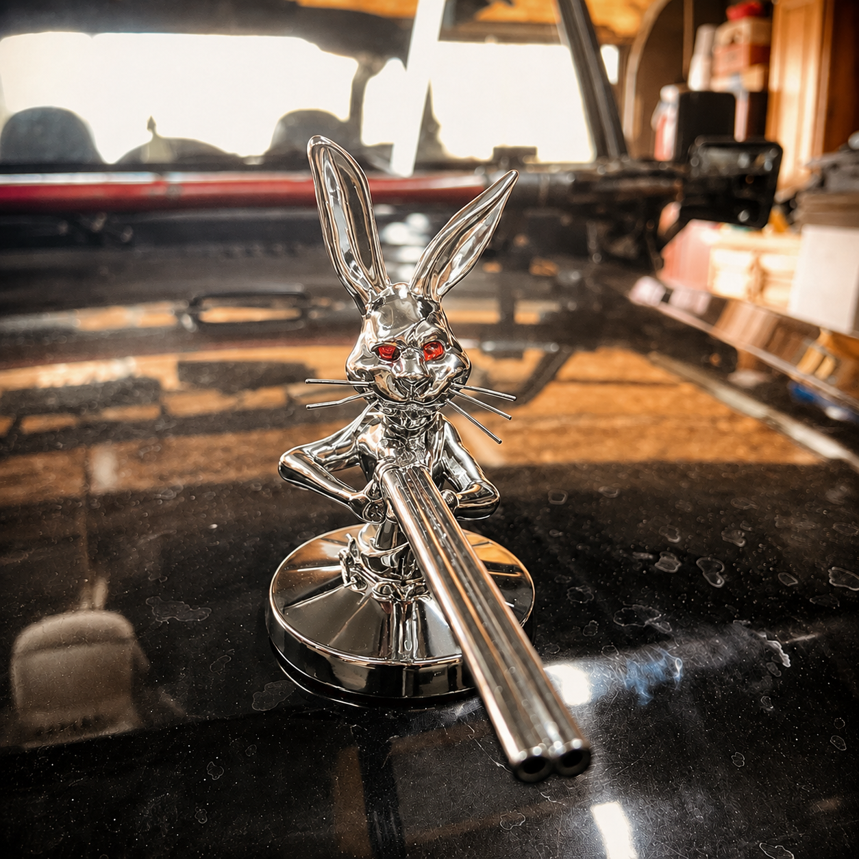Gunslinger Rabbit Hood Ornament