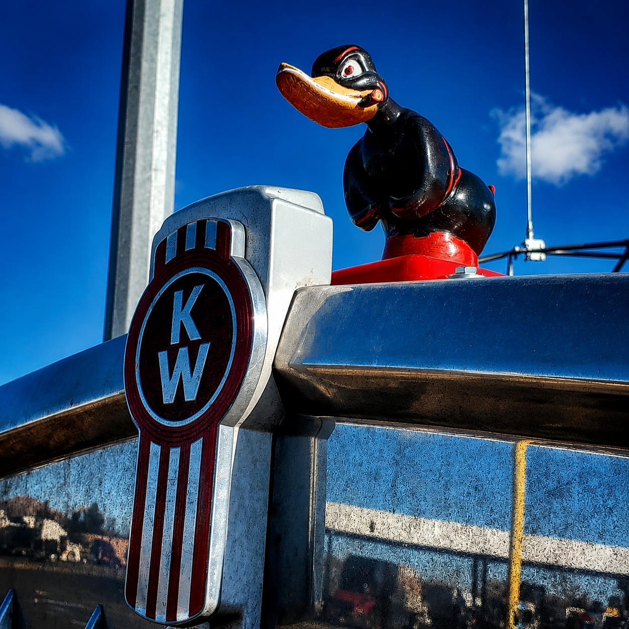 Death proof duck/convoy duck  Hood Ornament