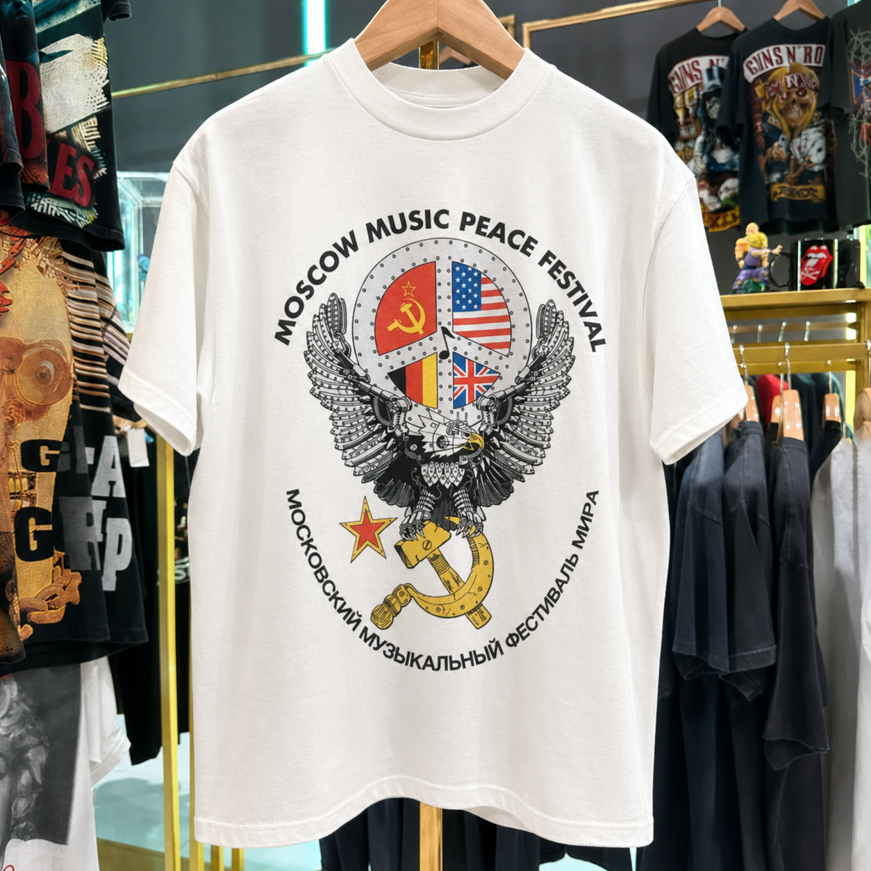 1989 Soviet Moscow Music Peace Festival Tee