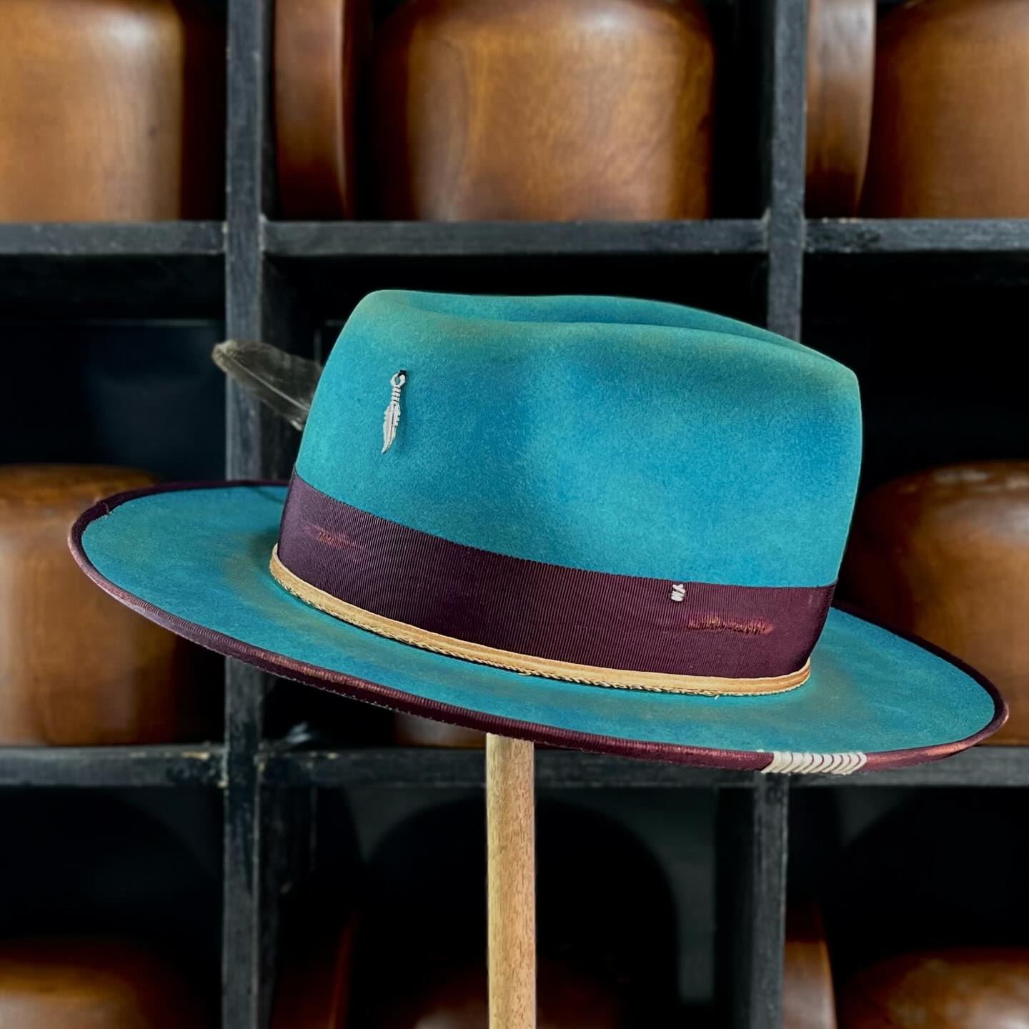 Blue Teardrop Fedora – Audacious Mark