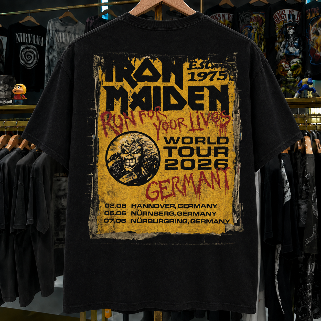 Rare Hard To Find Vintage Iron Maiden T-Shirt