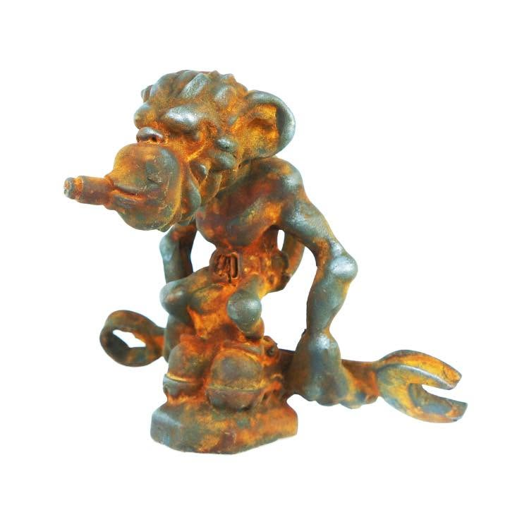 Grease Monkey Knuckle Dragger Hood Ornament