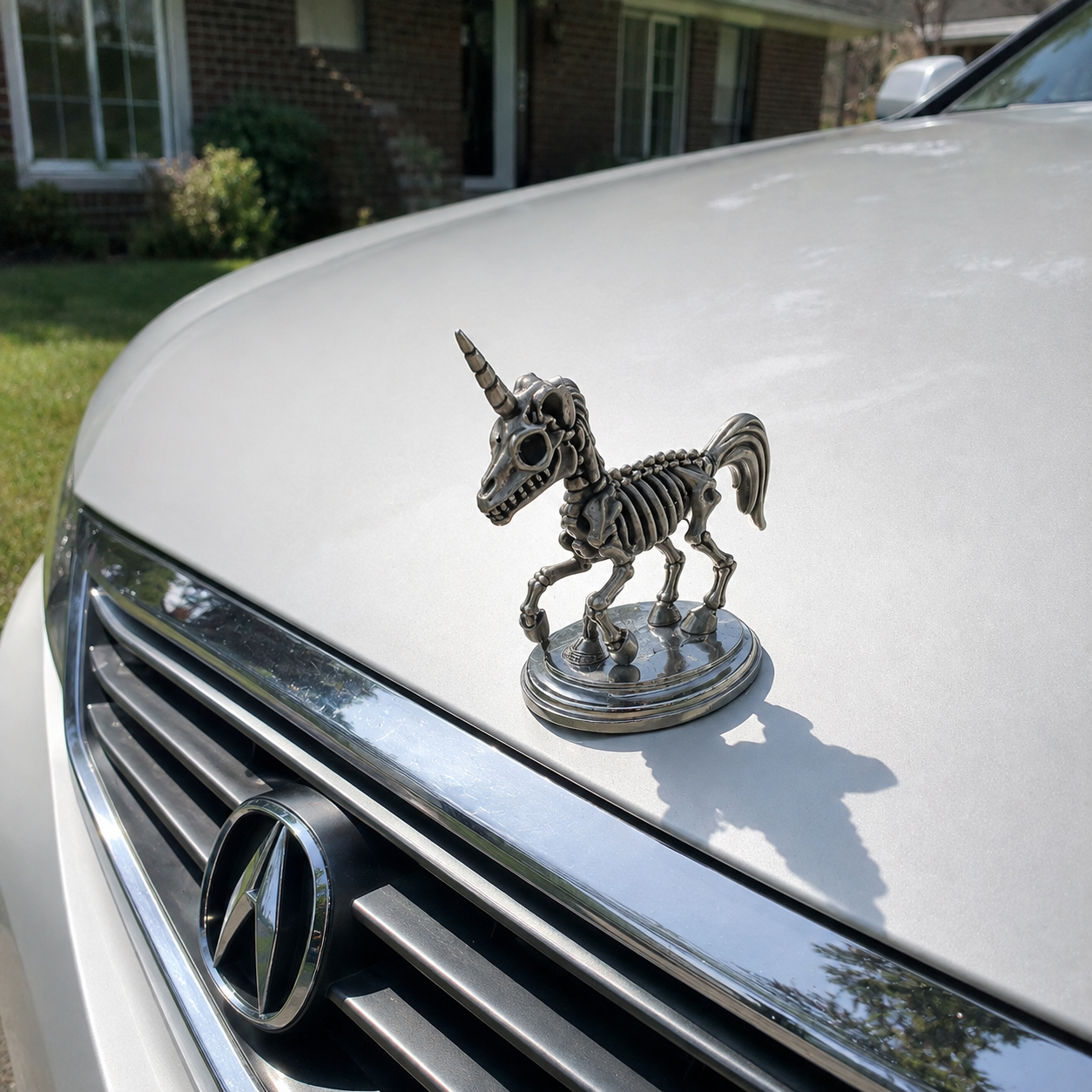 Unicorn Skeleton Hood Ornament