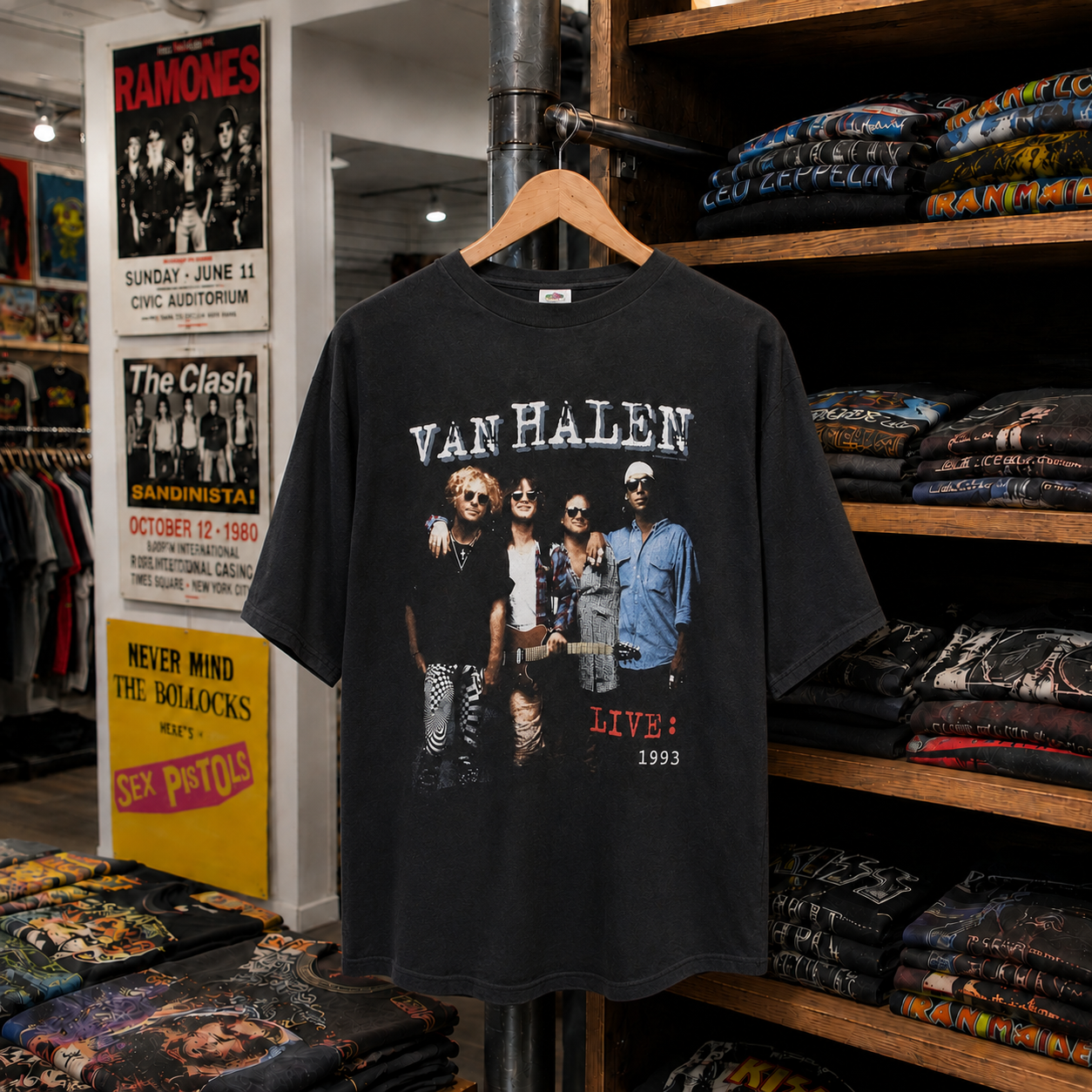 Style 01 front, Van Halen Live 1993 graphic