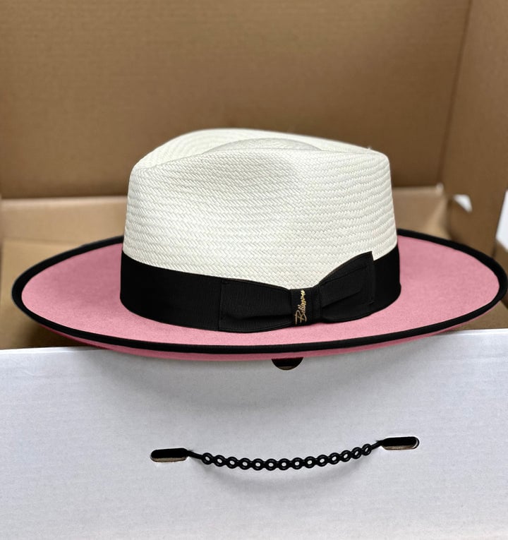 Bellissimo Exclusive Panama and Felt Two Tone Fox-Pink