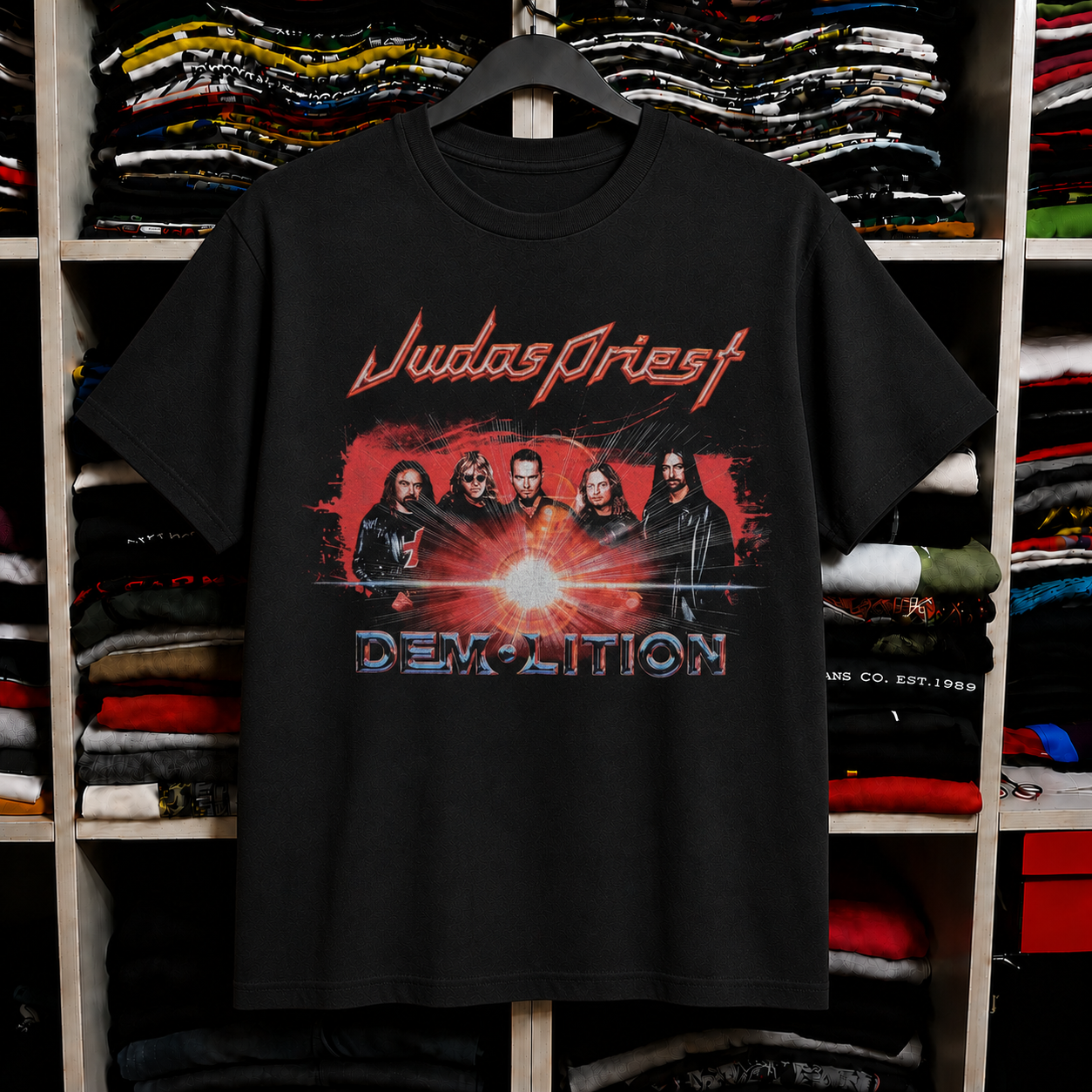 Vintage Judas Priest Fuel For Life Concert T Shirt 1986 Black