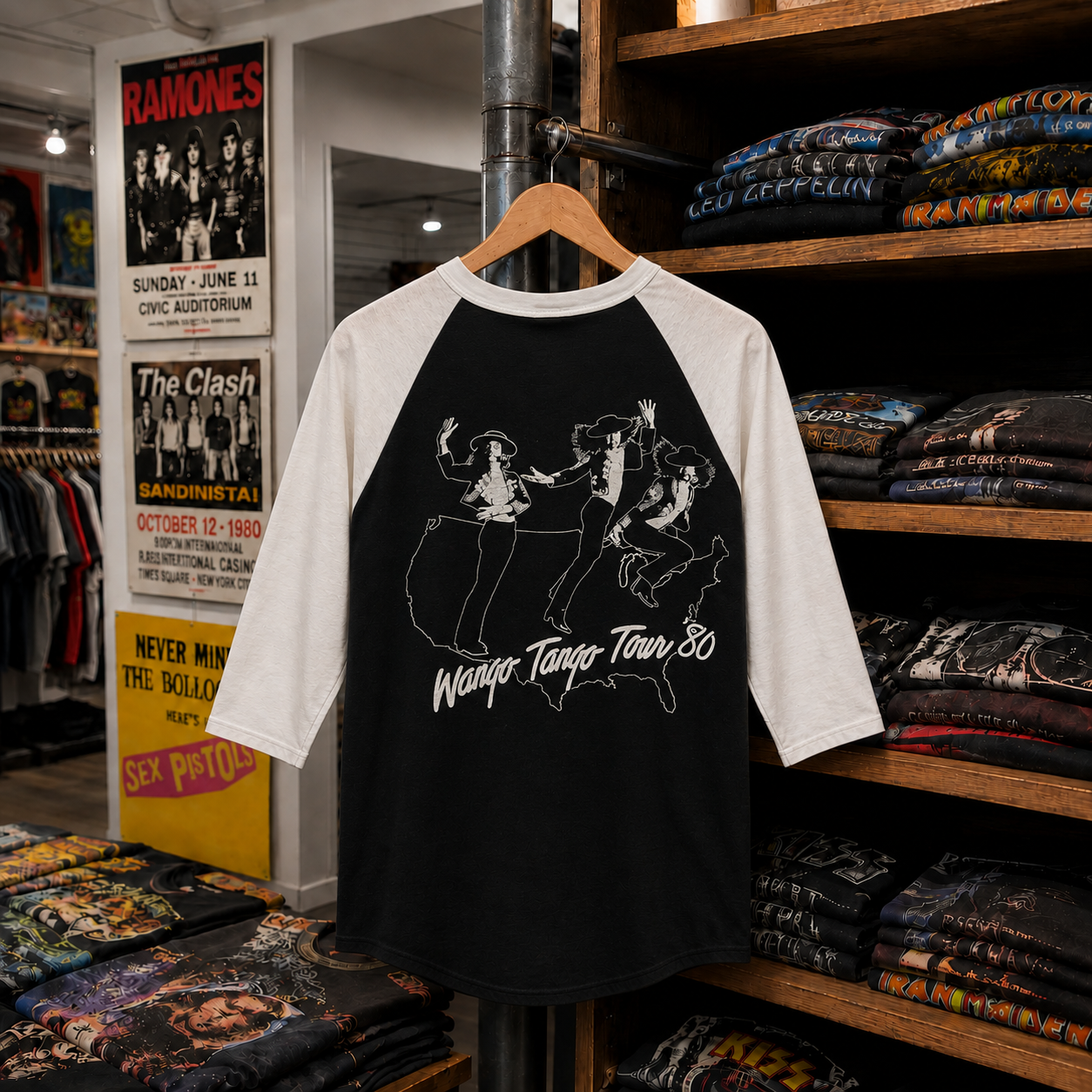 Rare Hard To Find Vintage Ted Nugent Raglan T-Shirt, Nearly Sold Out Collectors Piece