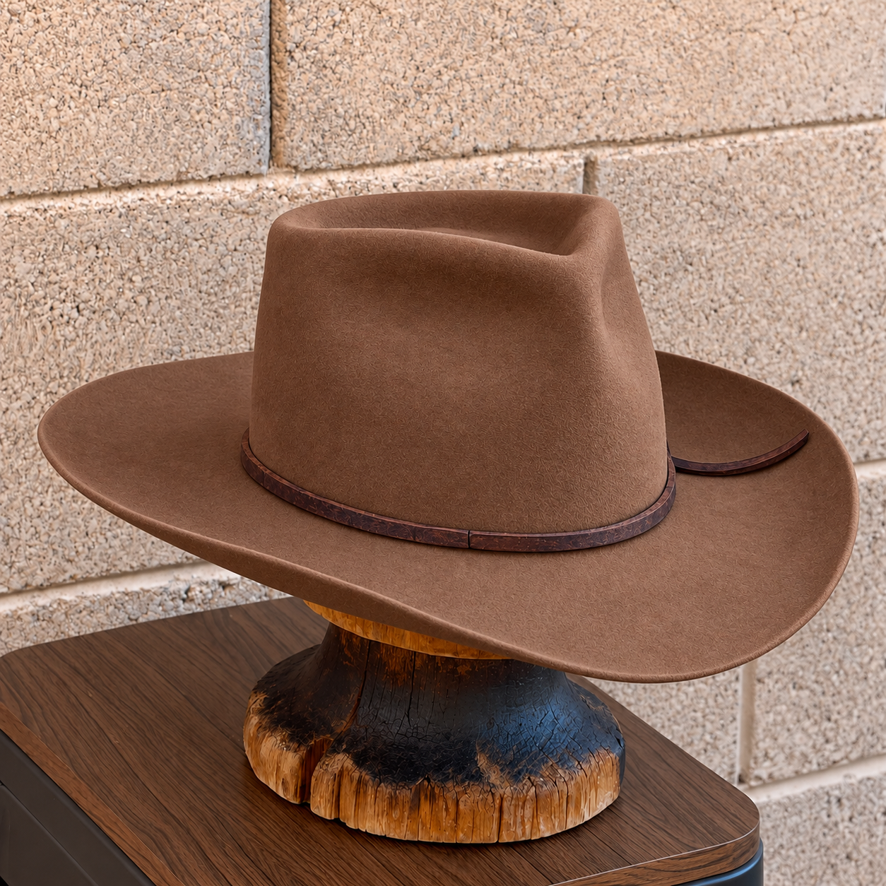 Louisiana Bayou Custom Nutria Felt Western Hat