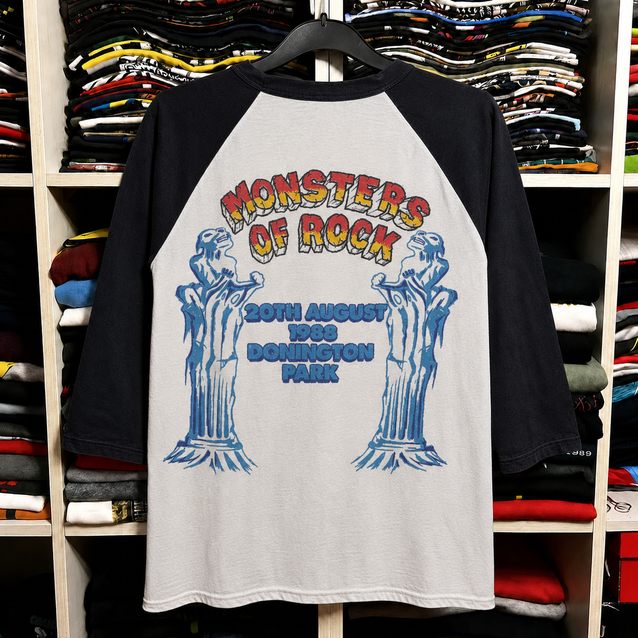 Rare Hard To Find Vintage Iron Maiden Raglan T-Shirt, Nearly Sold Out Collectors Piece