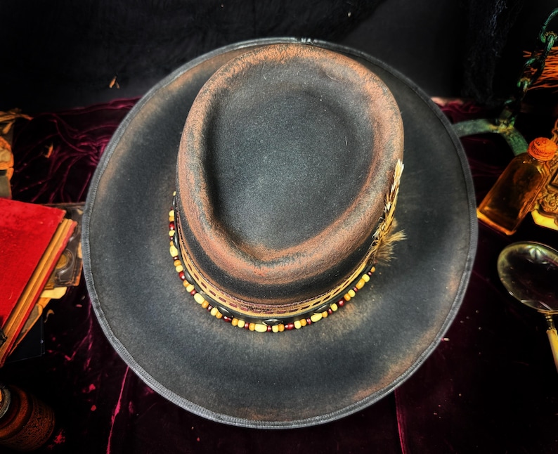 The Medicine Man - Telescope Crown Gambler Style Wool Hat