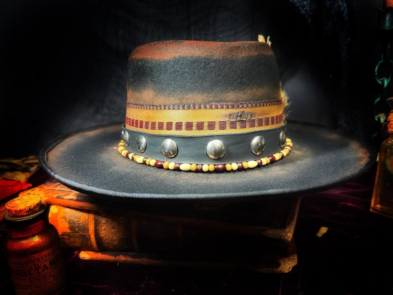 The Medicine Man - Telescope Crown Gambler Style Wool Hat